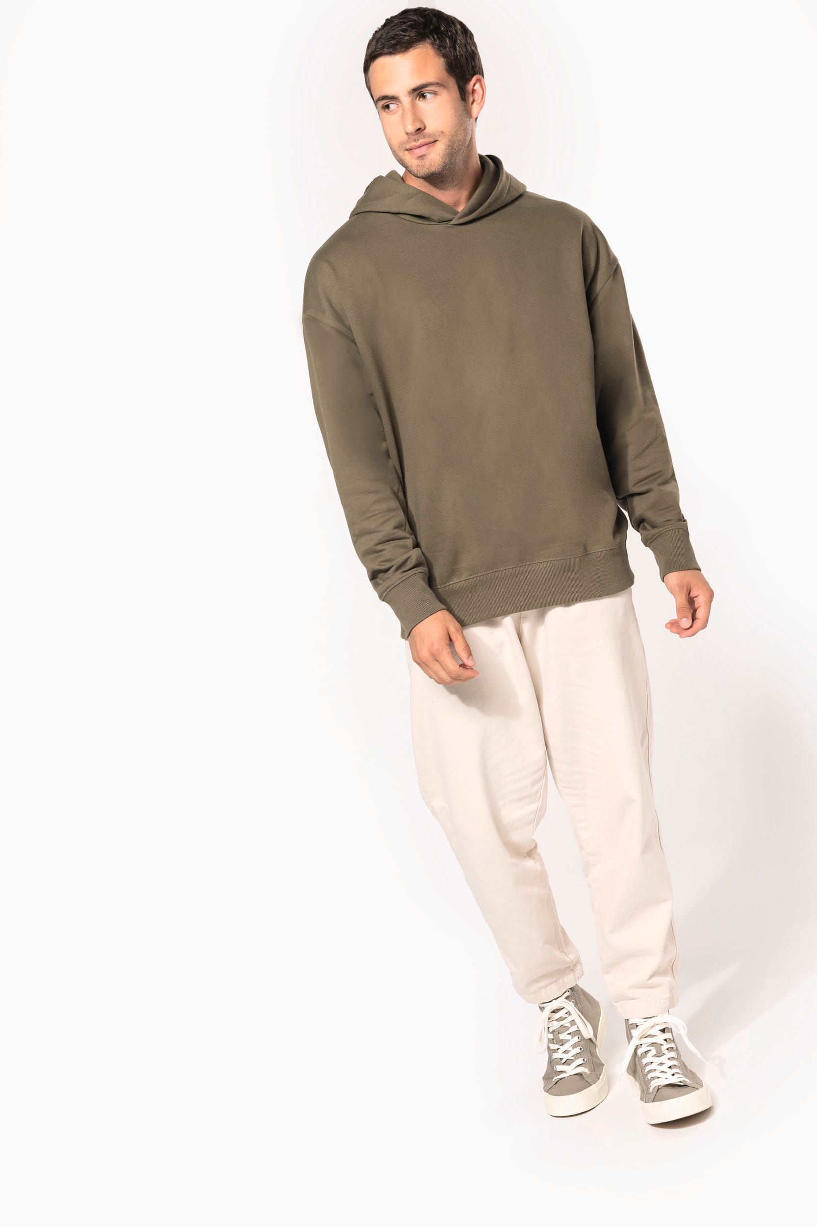 Sweatshirt à capuche molleton oversize unisexe