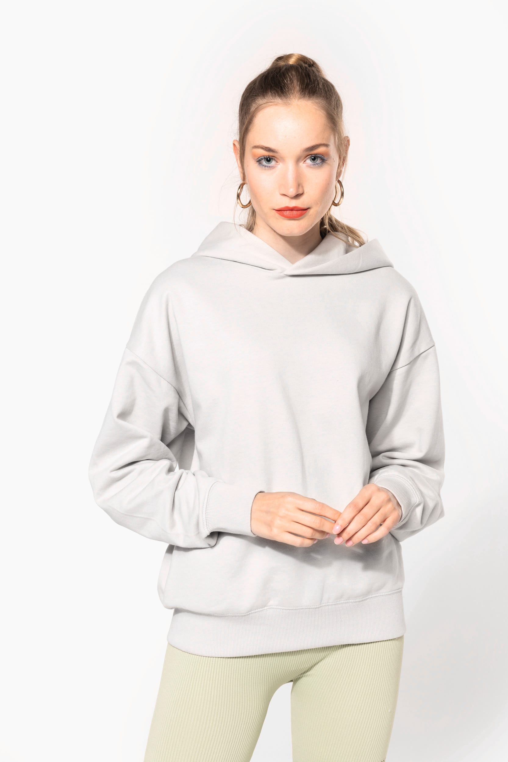Sweatshirt à capuche molleton oversize unisexe