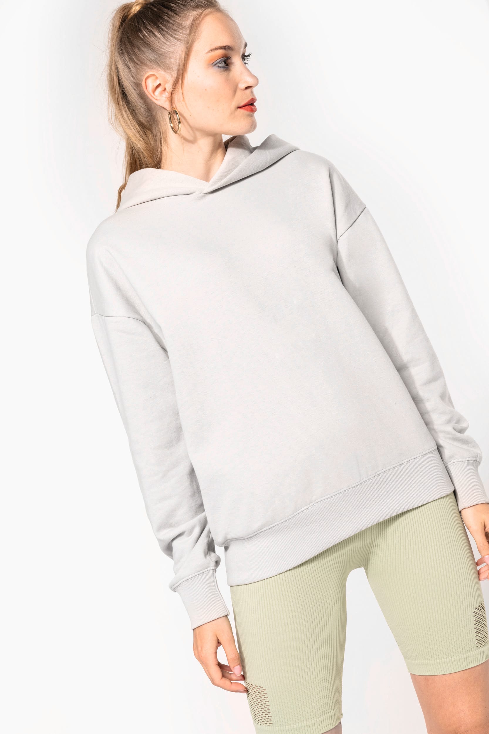 Sweatshirt à capuche molleton oversize unisexe