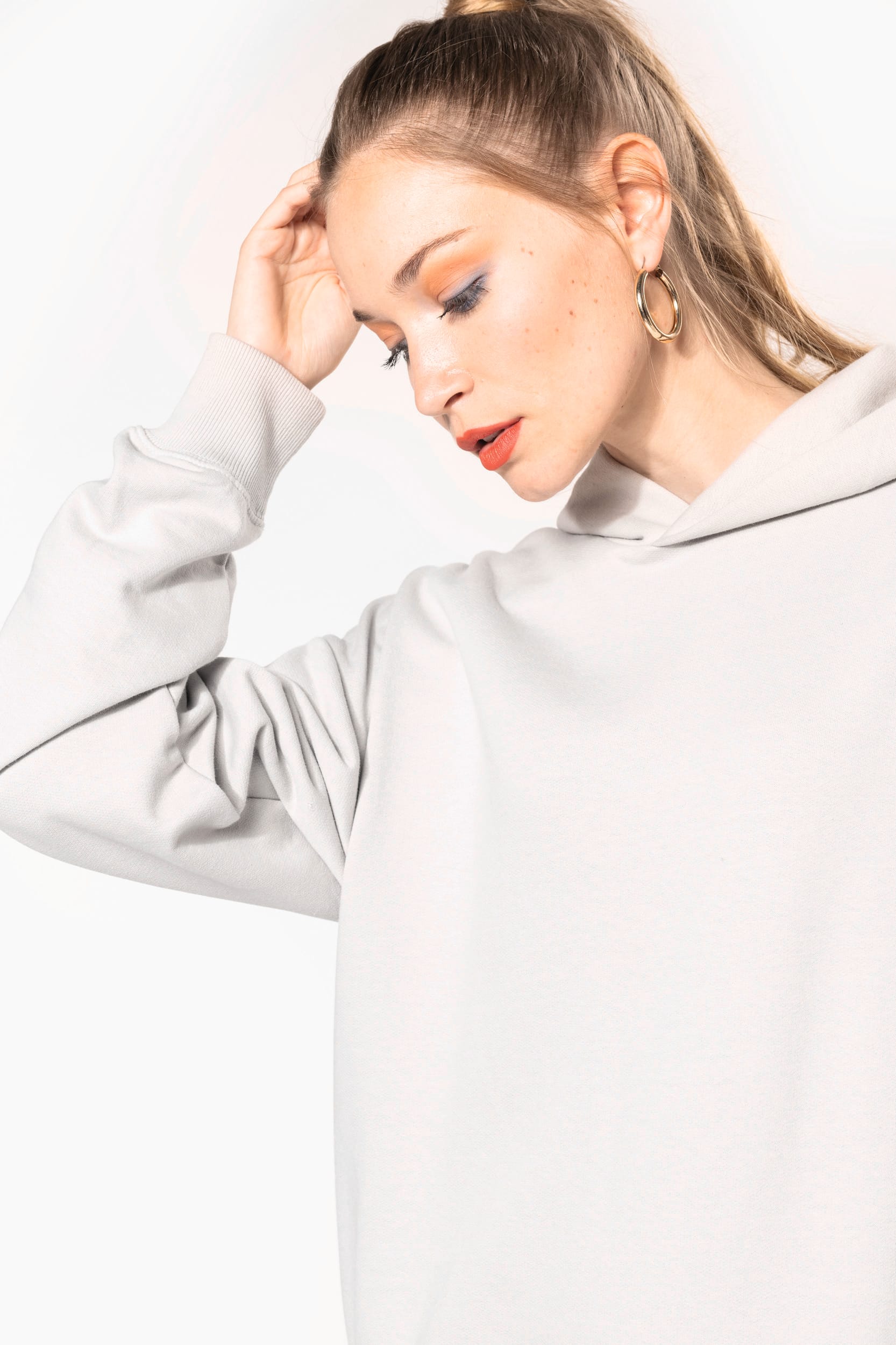 Sweatshirt à capuche molleton oversize unisexe