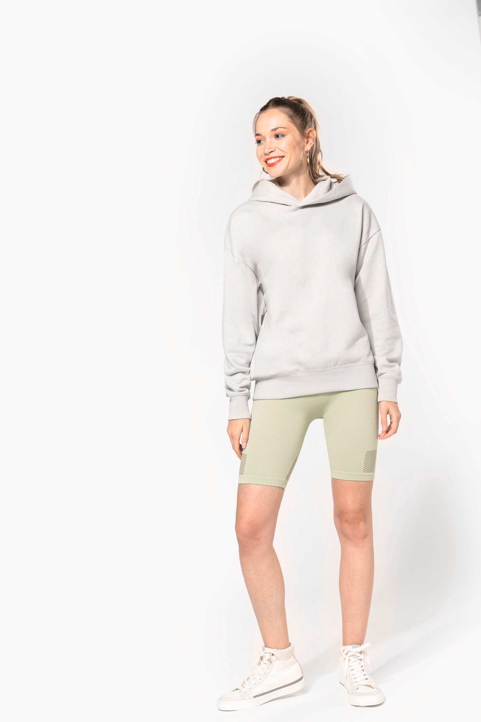 Sweatshirt à capuche molleton oversize unisexe