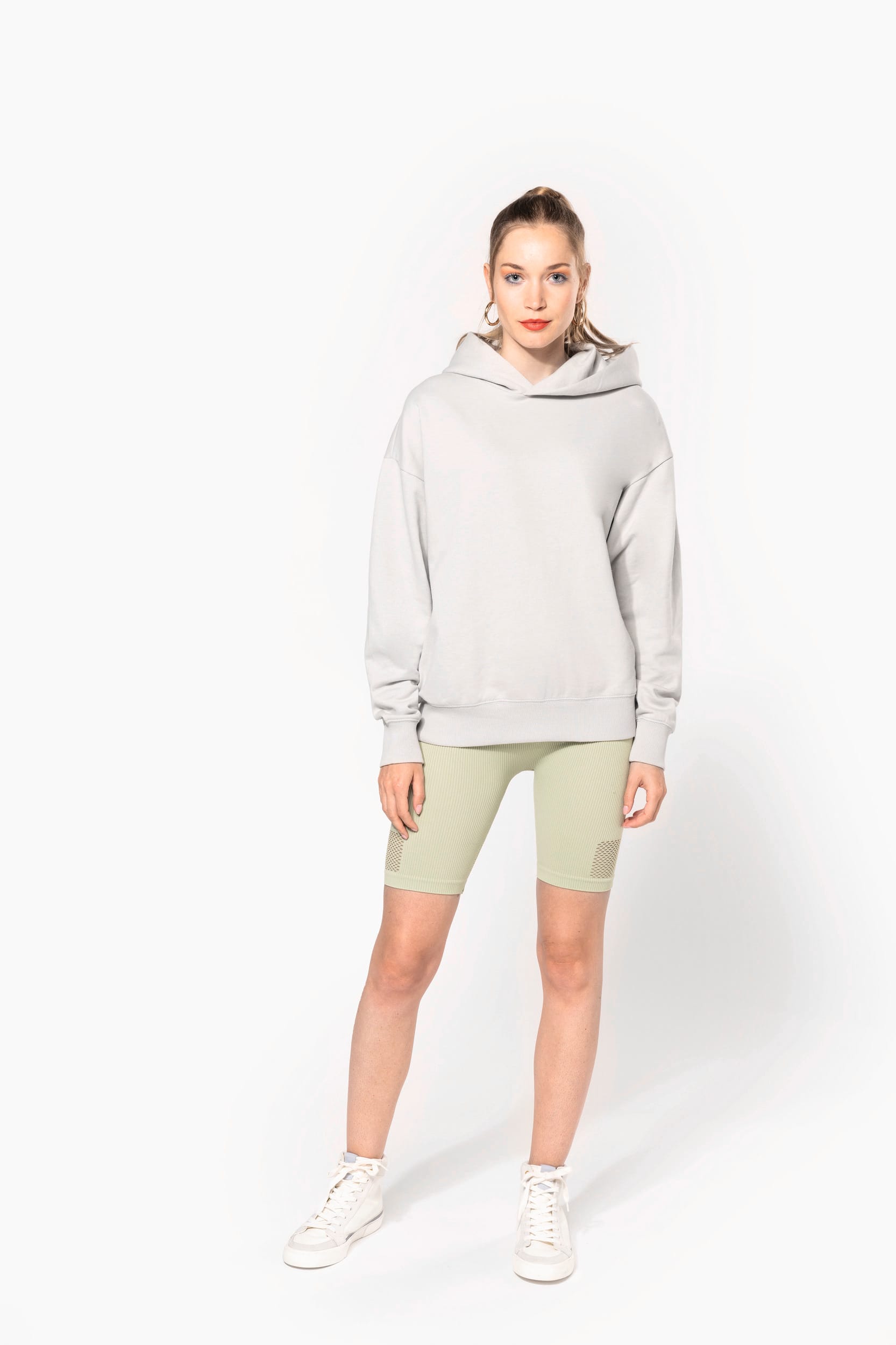 Sweatshirt à capuche molleton oversize unisexe