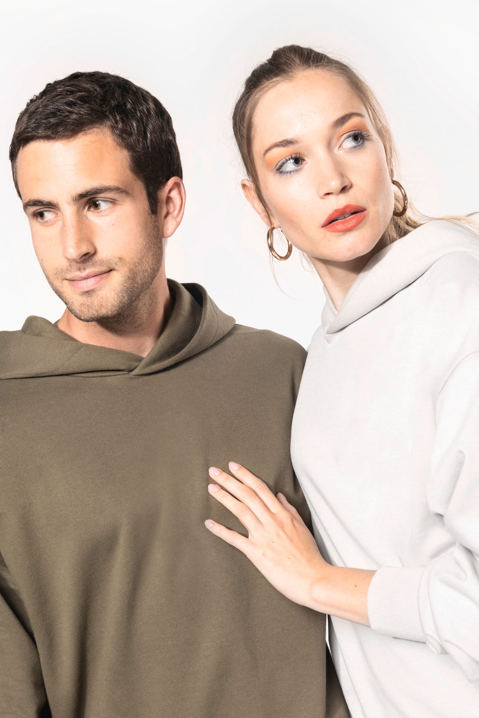Sweatshirt à capuche molleton oversize unisexe