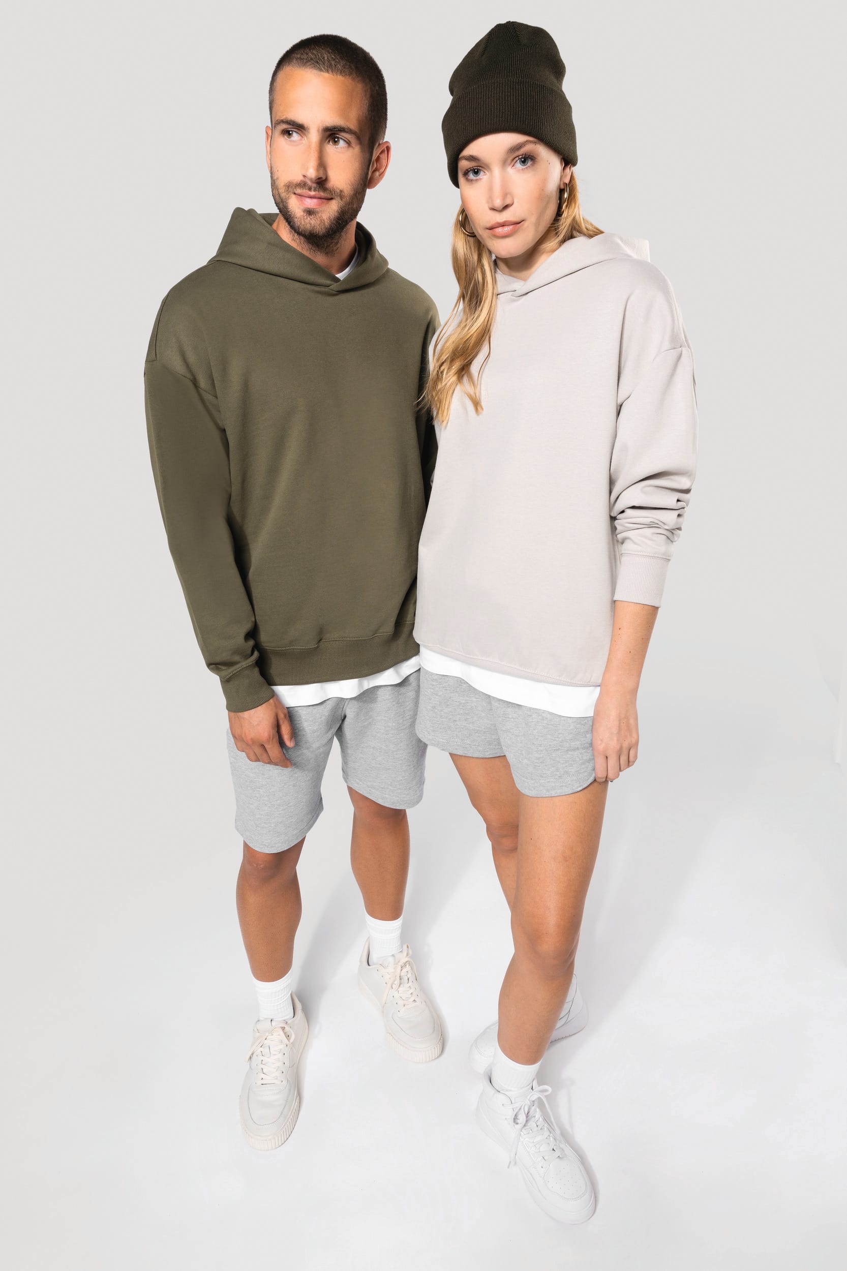 Sweatshirt à capuche molleton oversize unisexe - Image 10