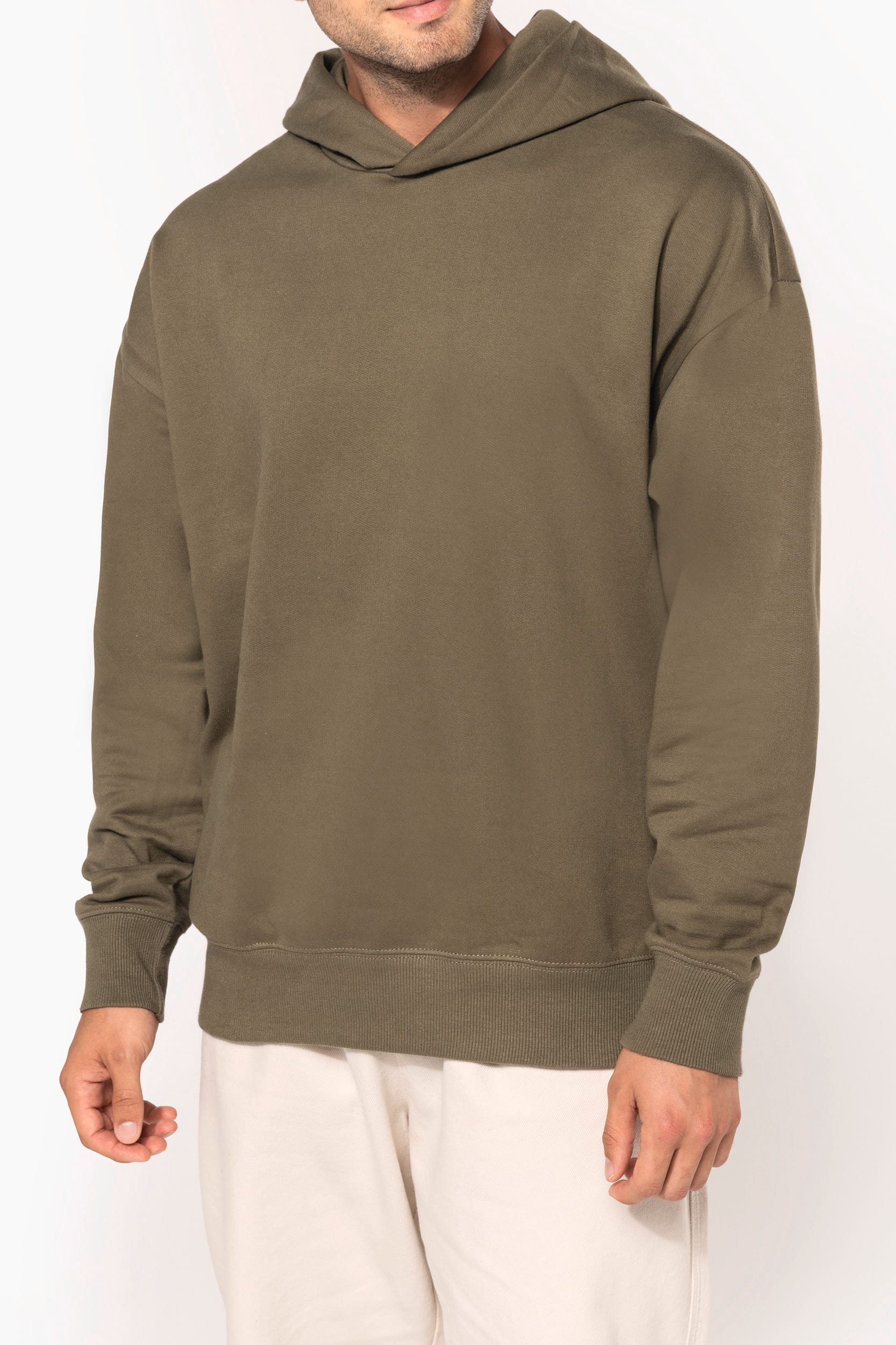 Sweatshirt à capuche molleton oversize unisexe