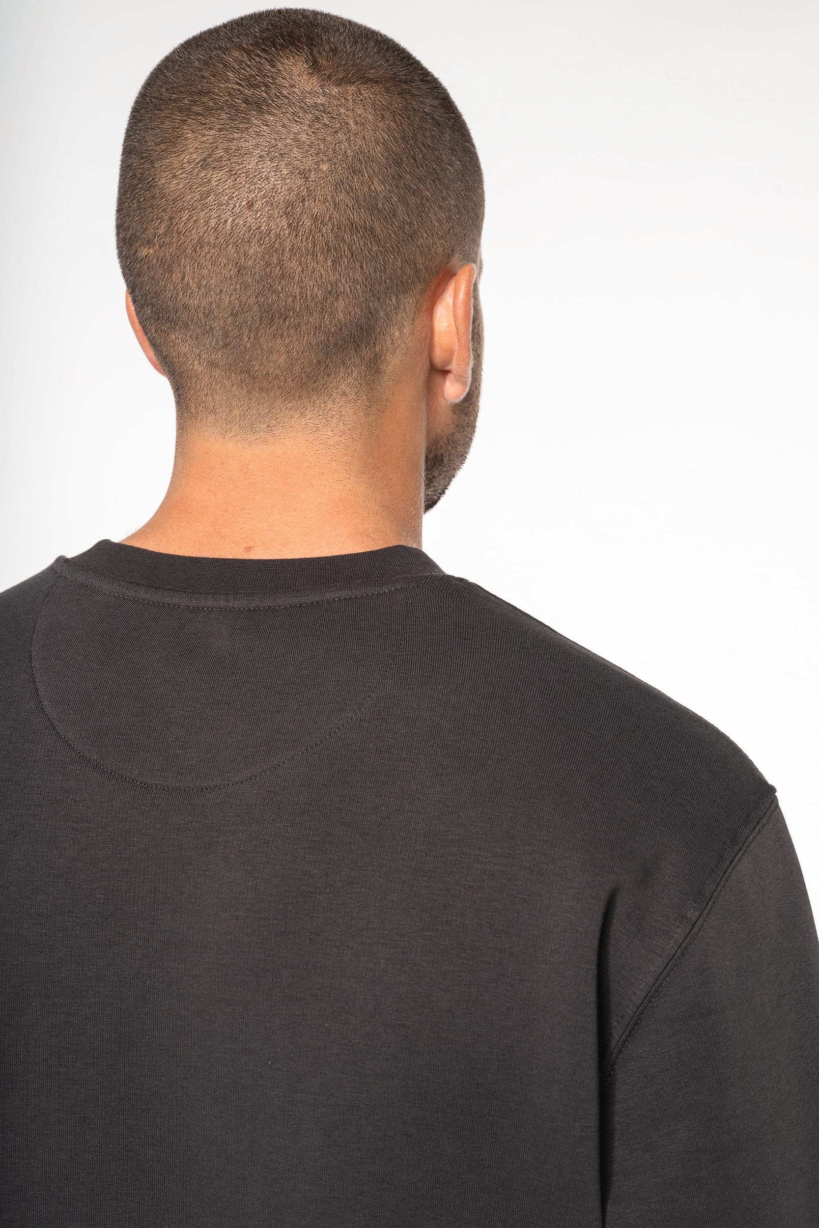 Sweatshirt eco-responsável com decote redondo