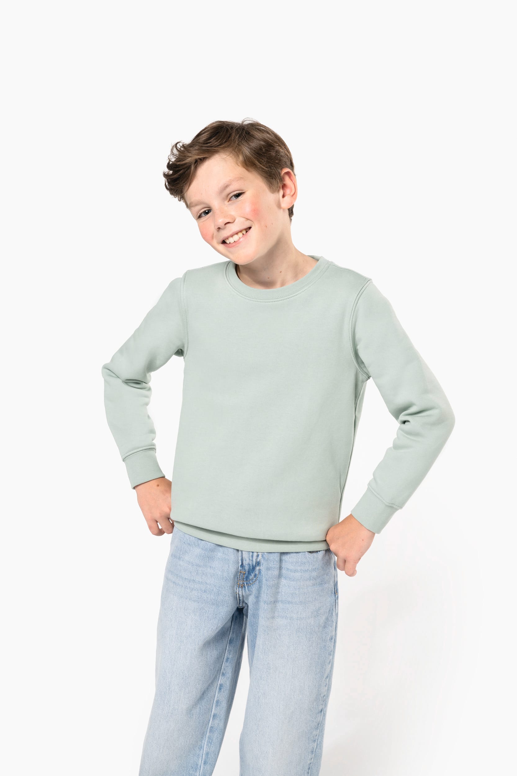 Sweat-shirt écoresponsable col rond enfant