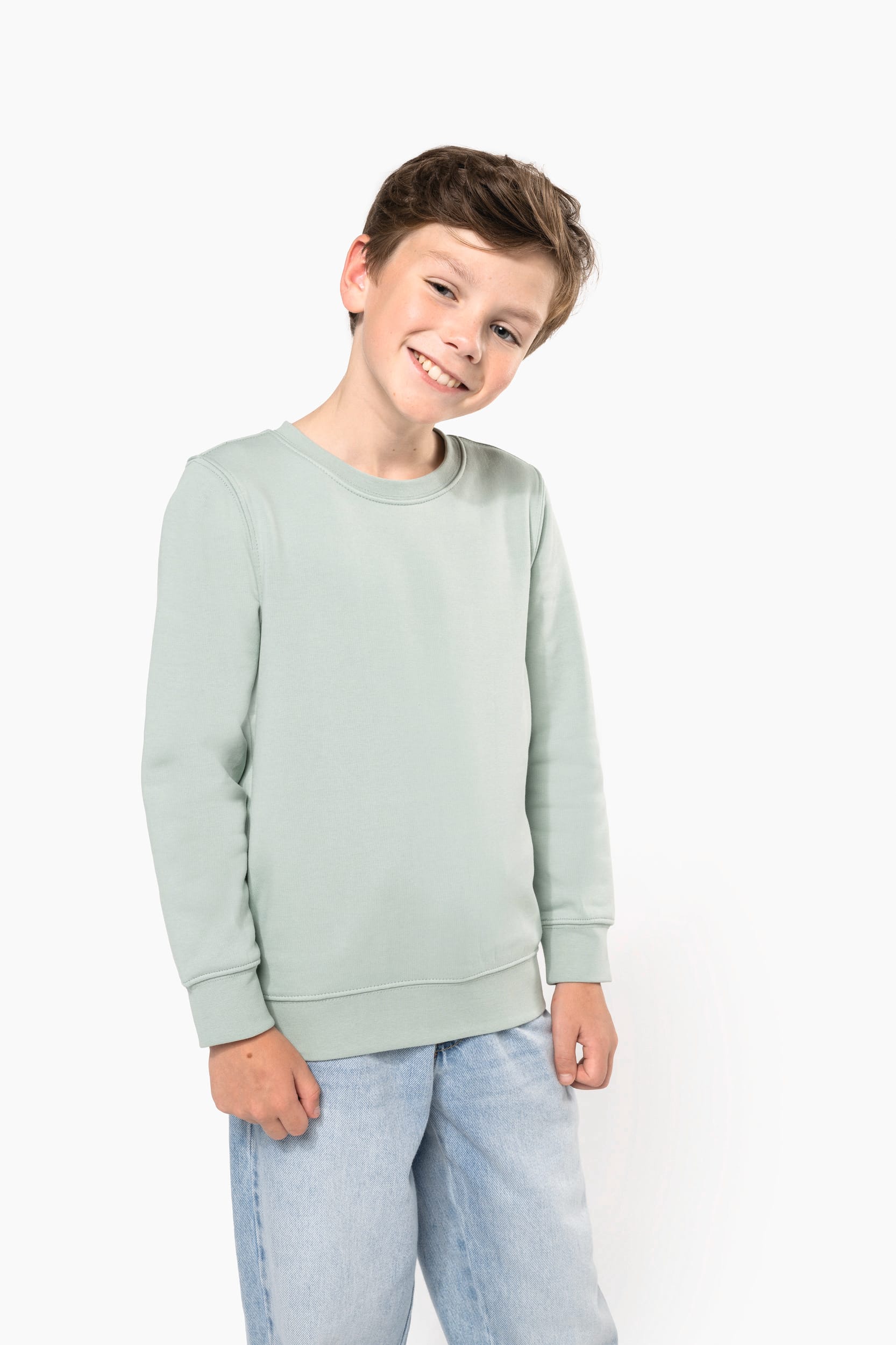 Sweat-shirt écoresponsable col rond enfant