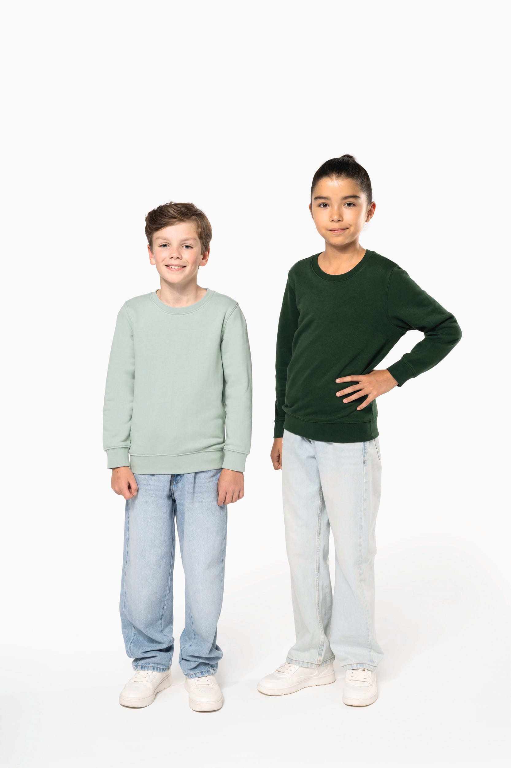 Sweat-shirt écoresponsable col rond enfant