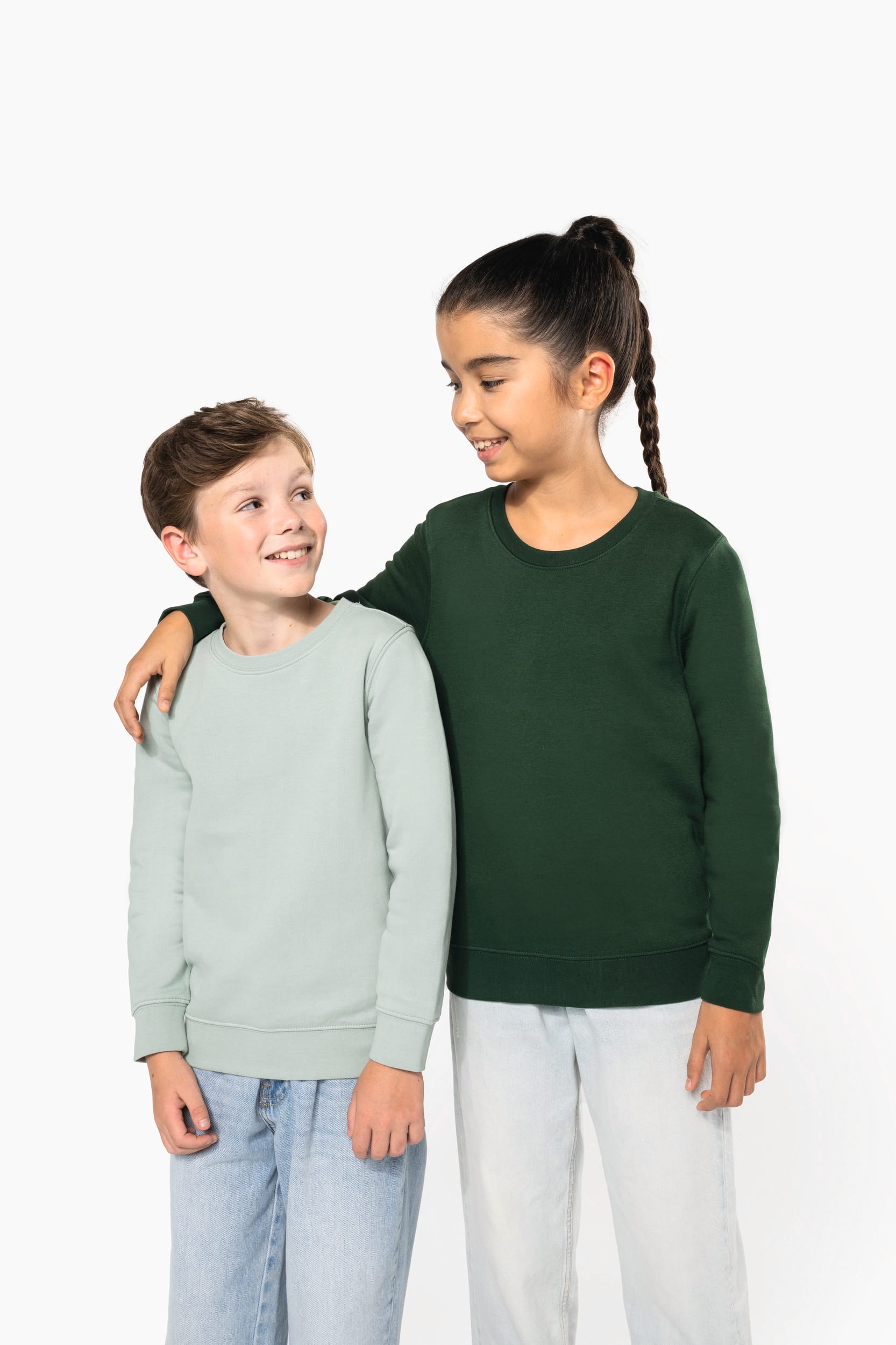 Sweat-shirt écoresponsable col rond enfant