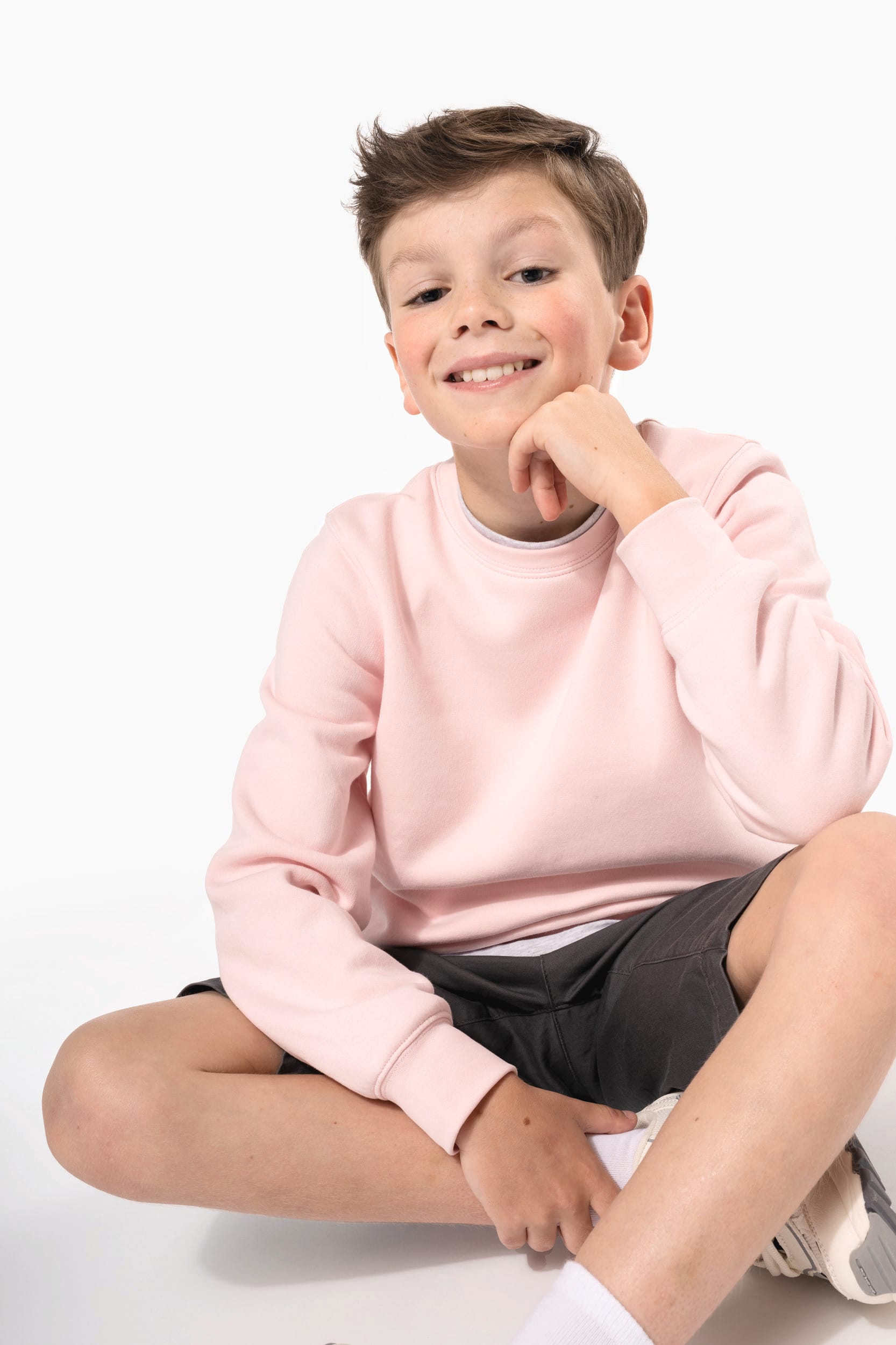 Sweat-shirt écoresponsable col rond enfant