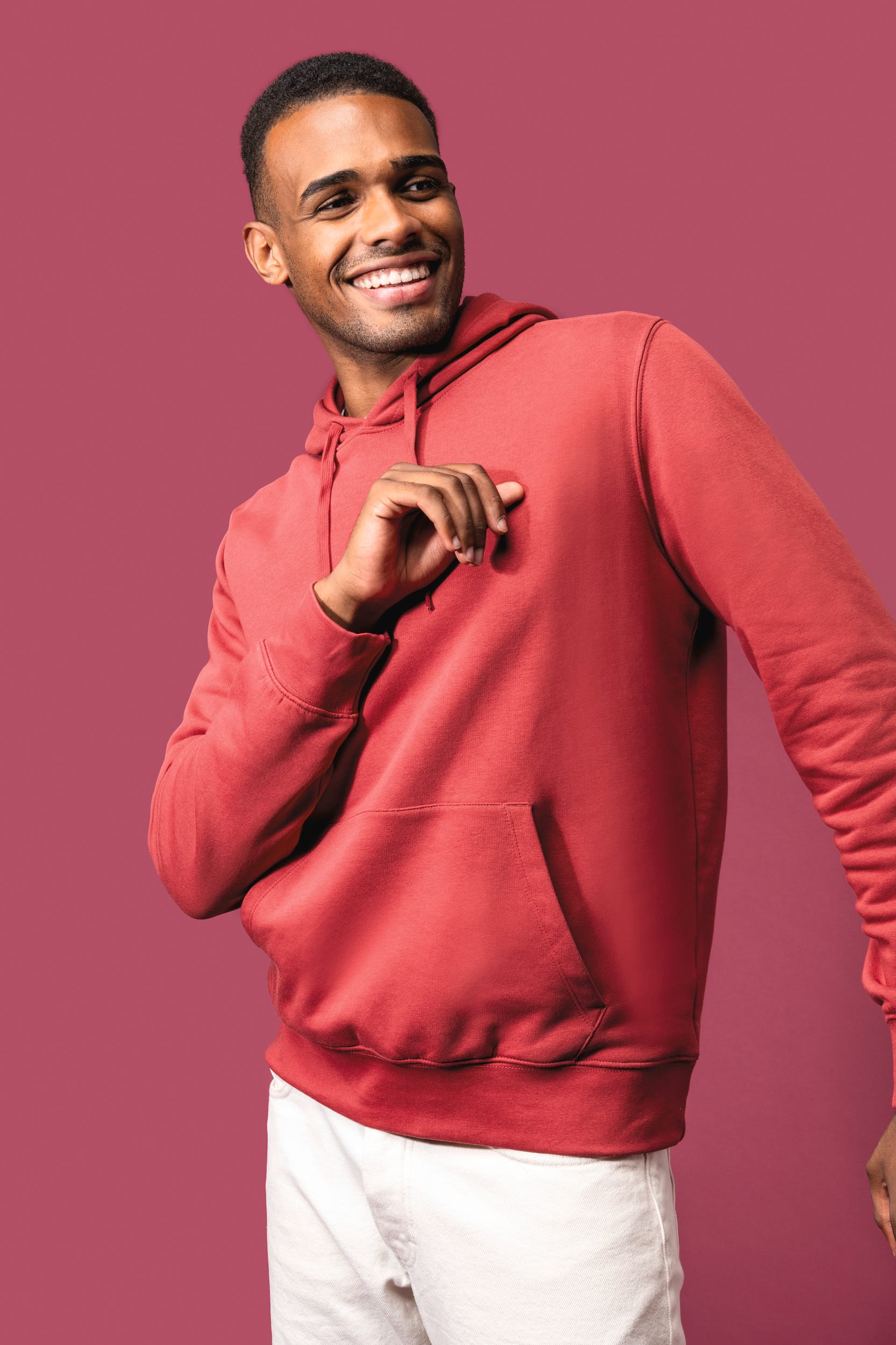 Sweat-shirt écoresponsable à capuche homme