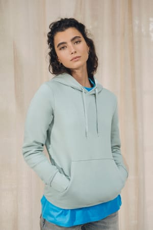 Ecologische damessweater met capuchon