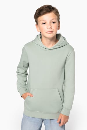 Ecologische kindersweater met capuchon