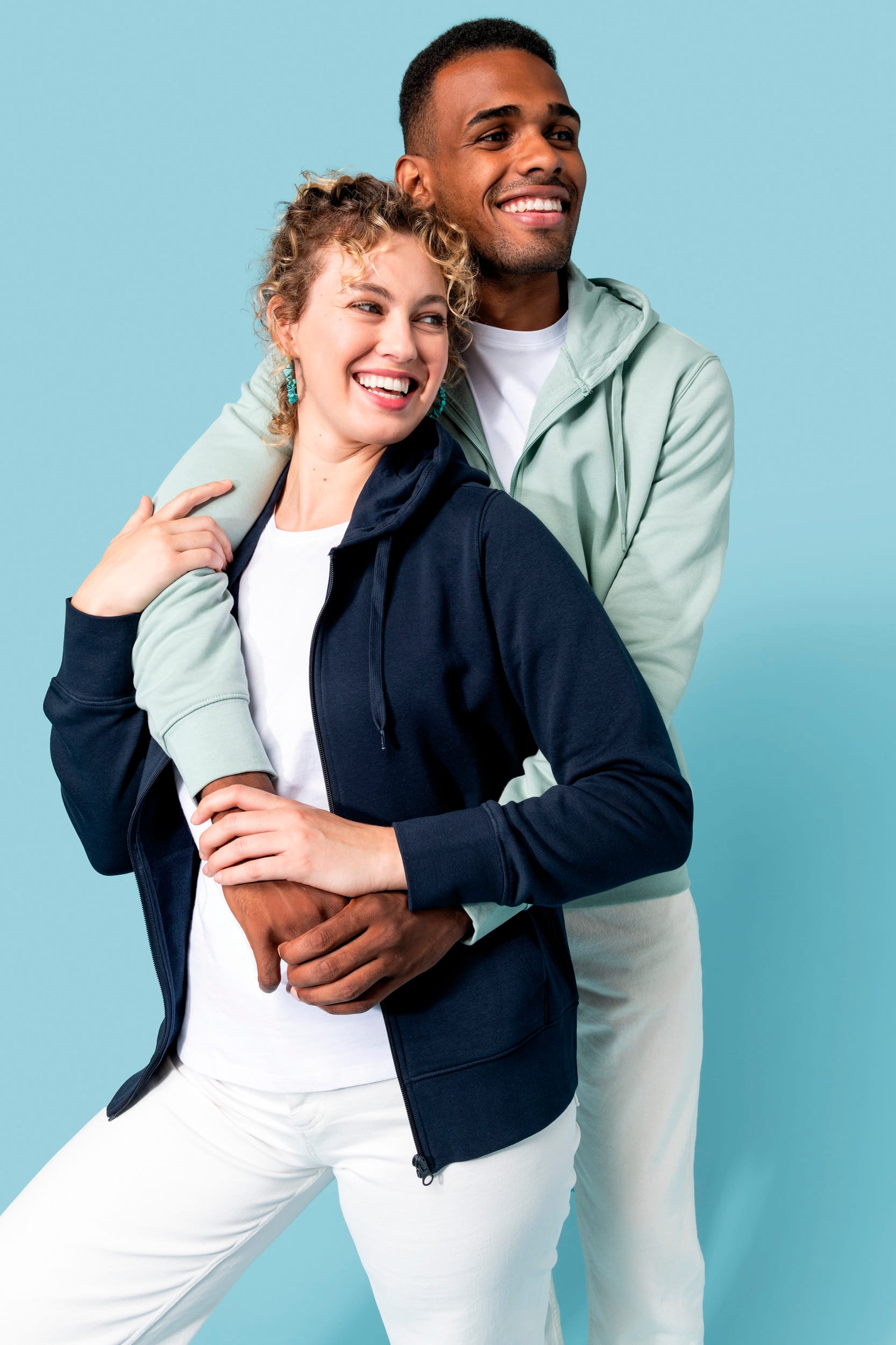 Sweat-shirt écoresponsable zippé à capuche femme