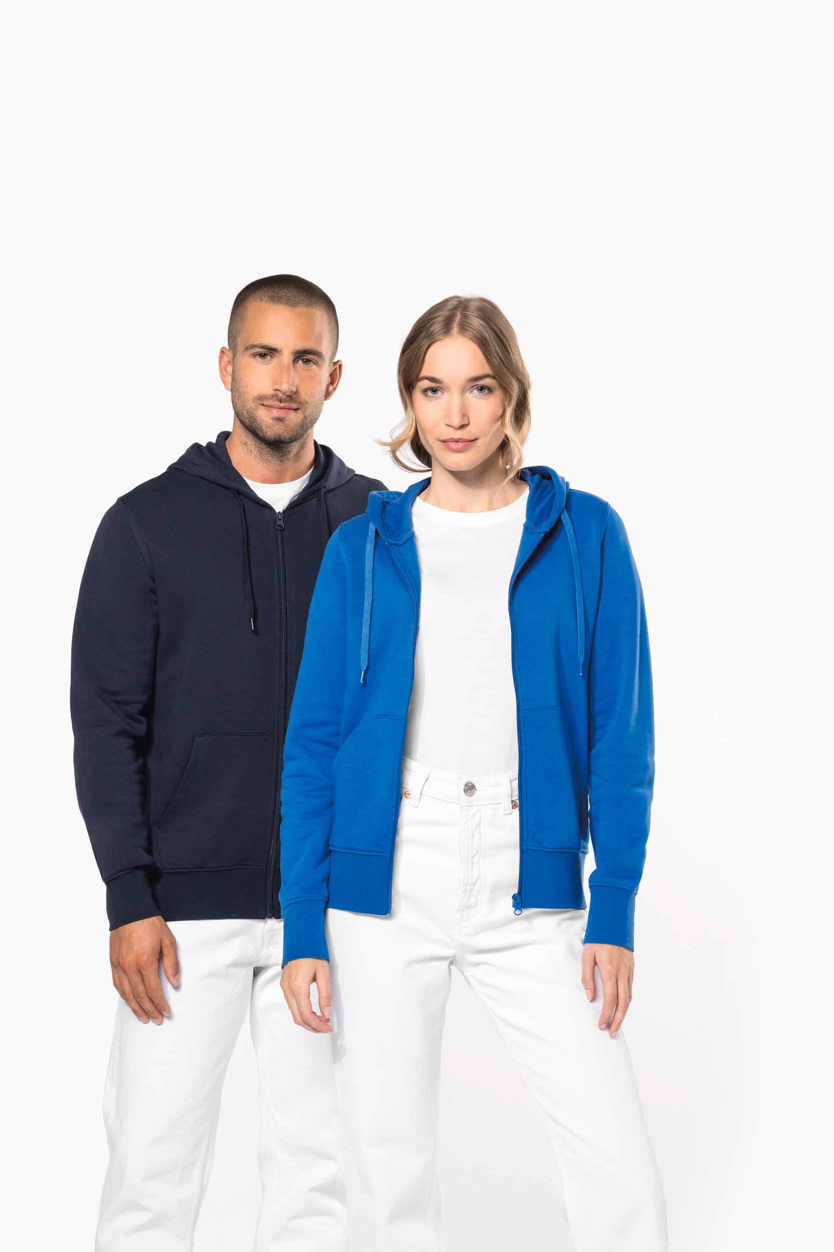 Sweat-shirt écoresponsable zippé à capuche femme