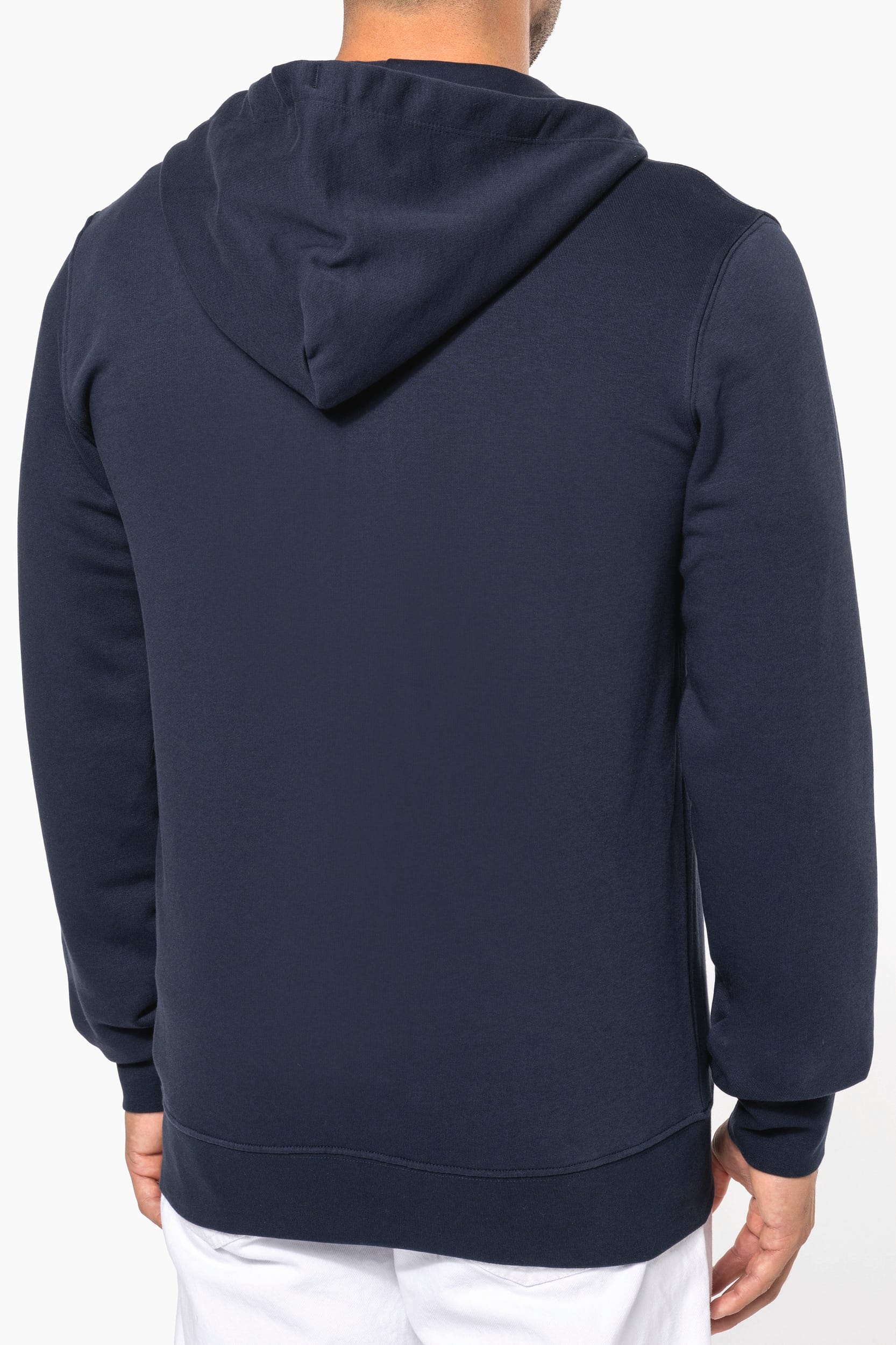 Sweat-shirt écoresponsable zippé à capuche homme