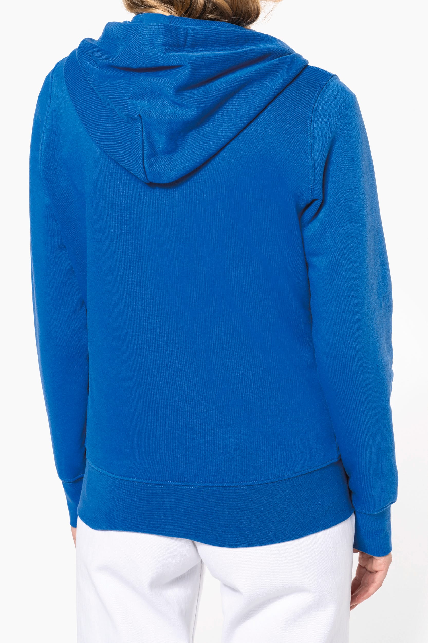 Sweat-shirt écoresponsable zippé à capuche femme
