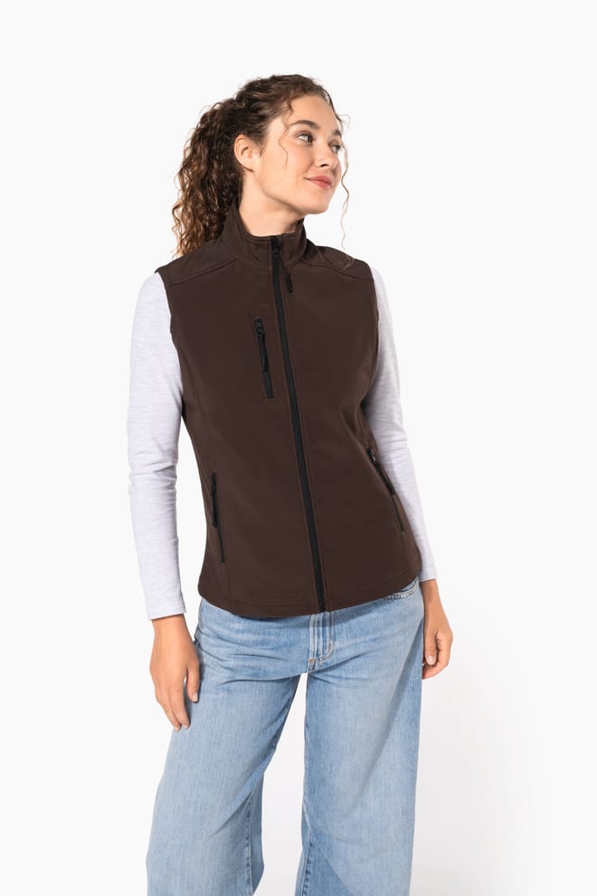 Ladies' softshell bodywarmer