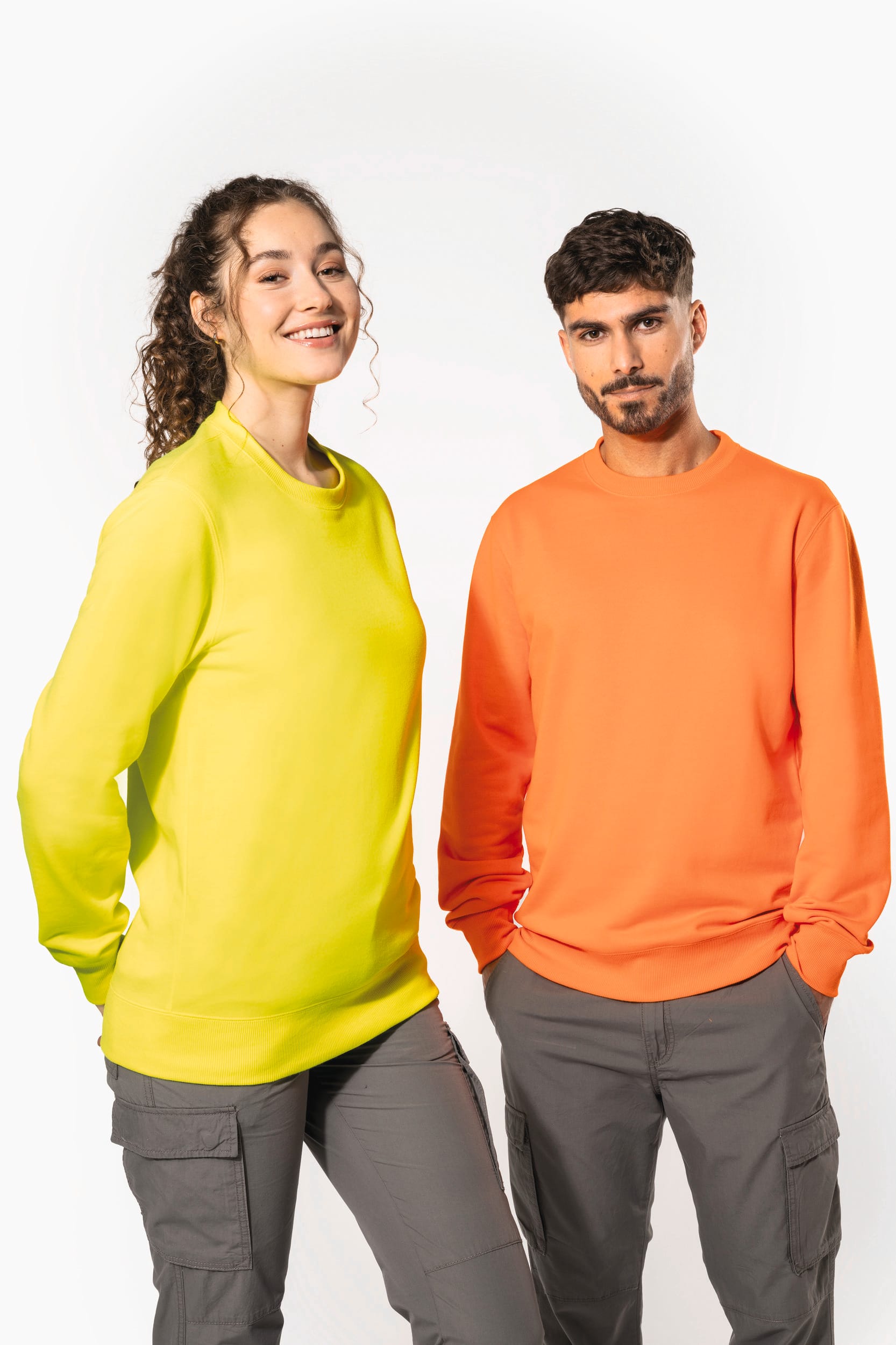 Sudadera cuello redondo reciclada unisex