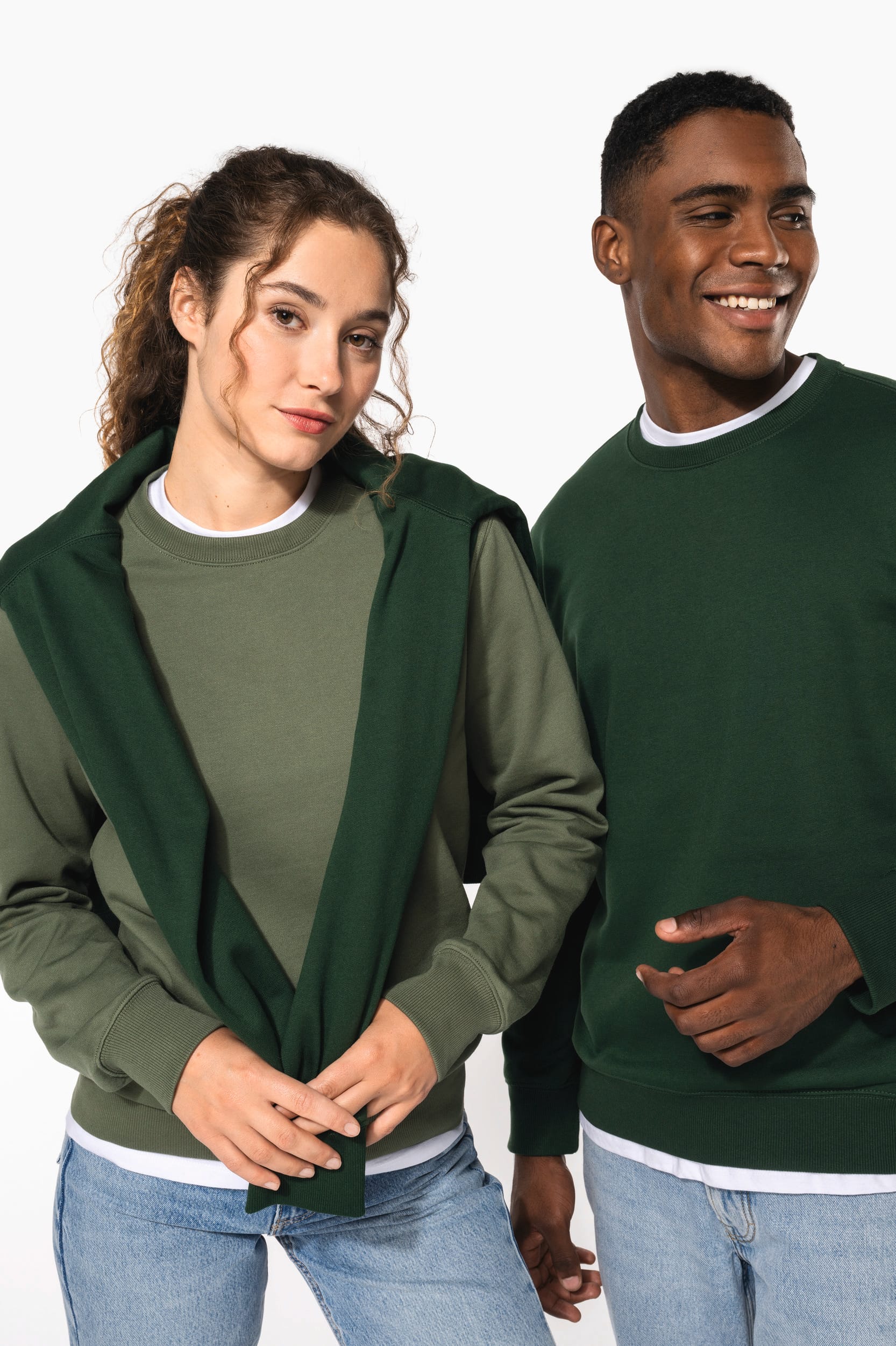 Sweat-shirt recyclé col rond unisexe - Image 17