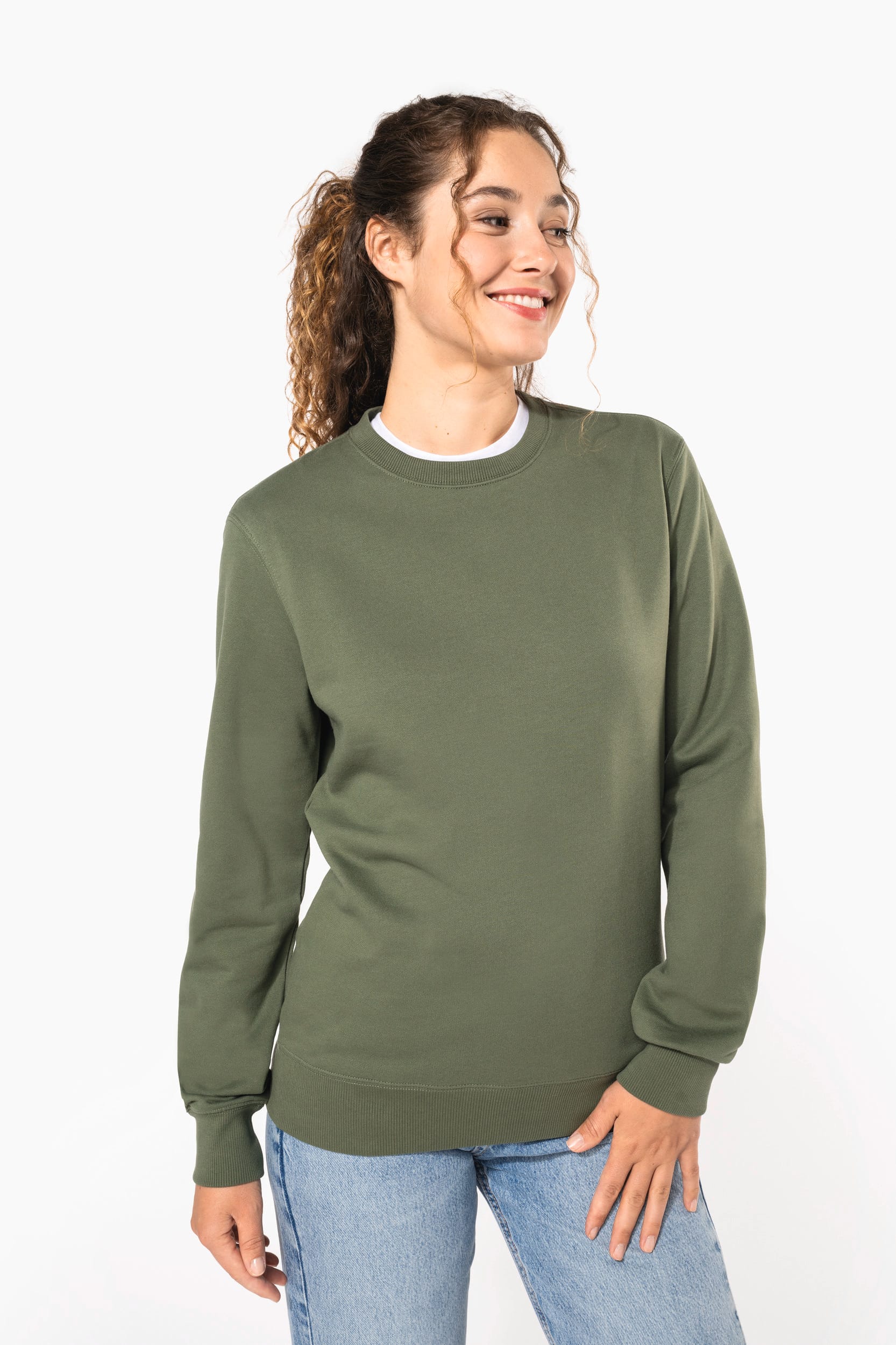 Sweat-shirt recyclé col rond unisexe - Image 8