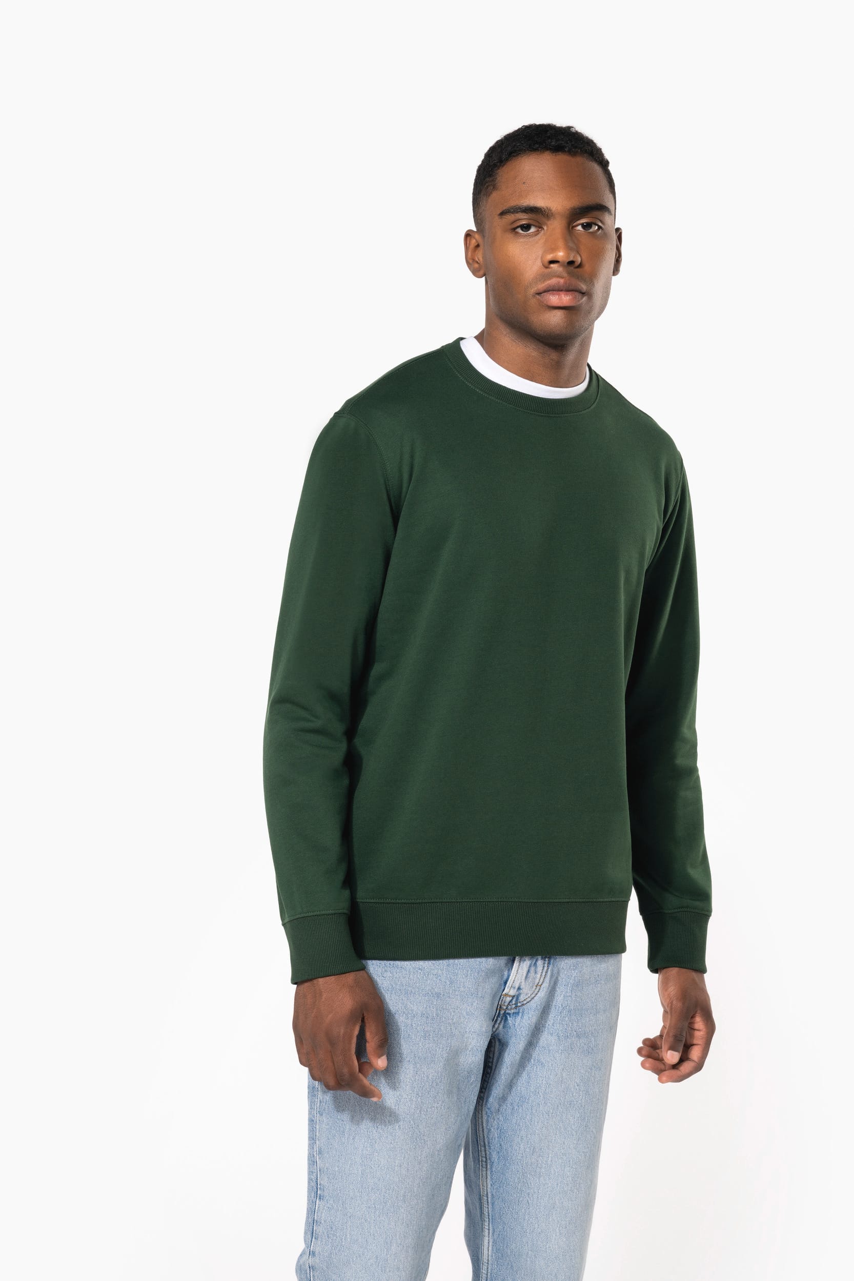 Sweat-shirt recyclé col rond unisexe - Image 2