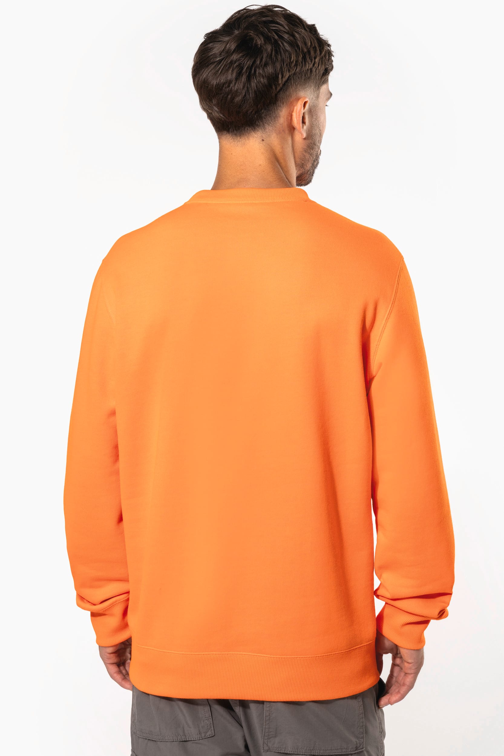 Sudadera cuello redondo reciclada unisex