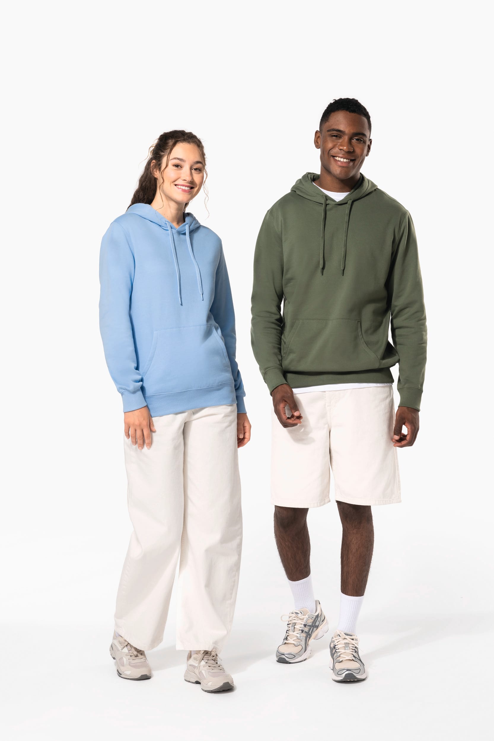 Sweat-shirt recyclé à capuche unisexe - Image 23