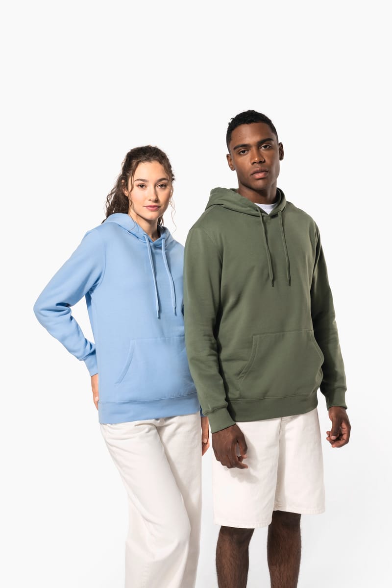 Sweat-shirt recyclé à capuche unisexe