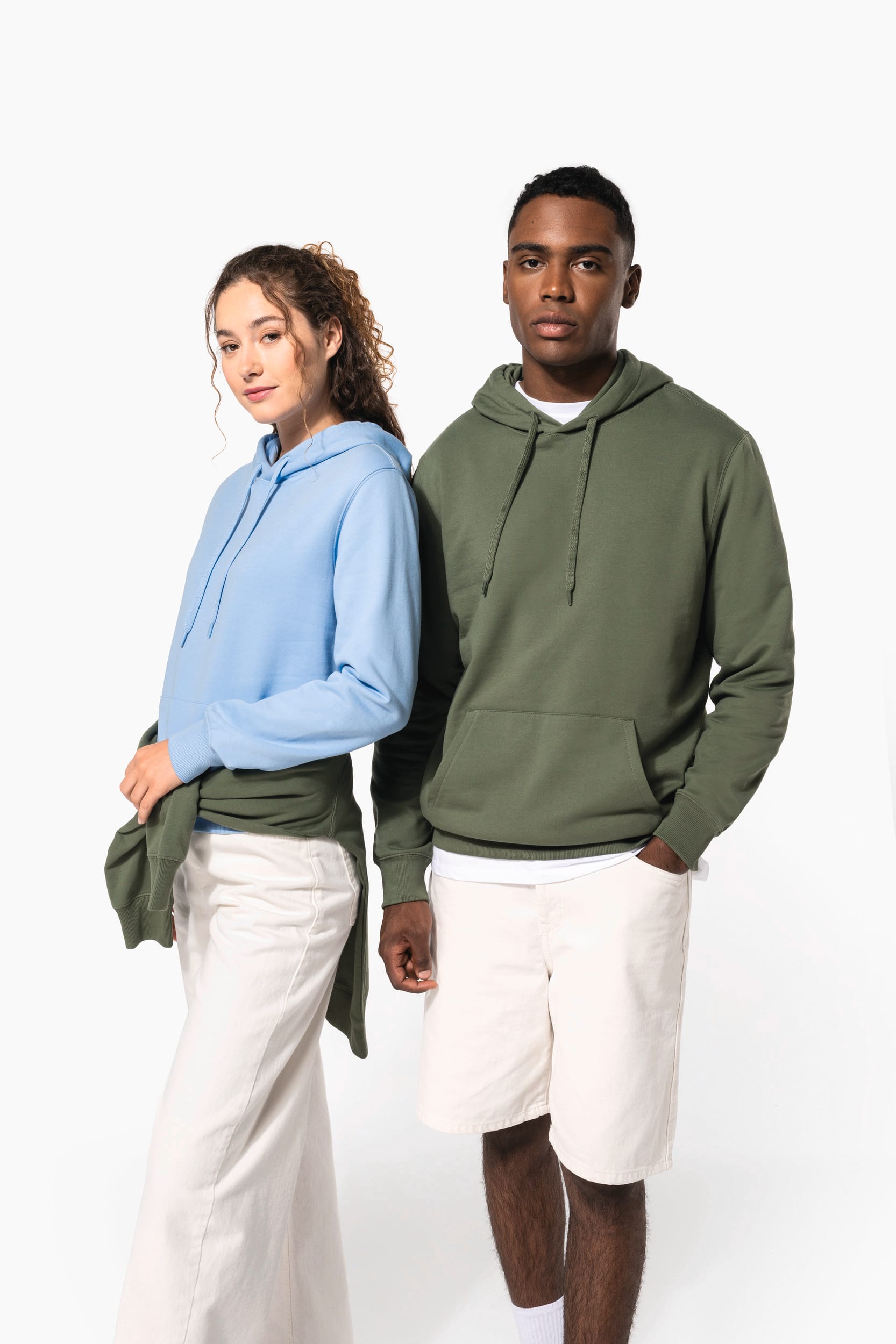 Sweat-shirt recyclé à capuche unisexe - Image 24