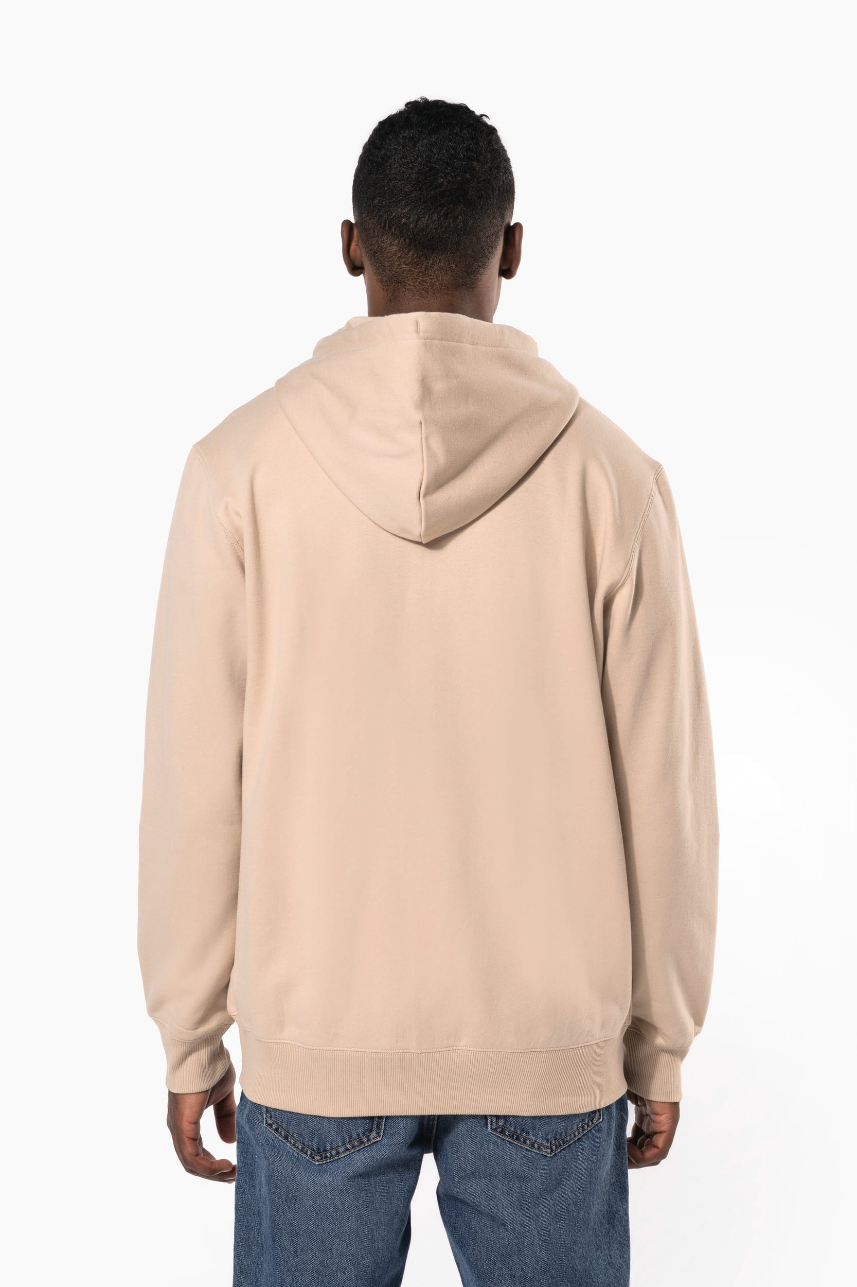 Sweat-shirt recyclé zippé à capuche unisexe - Image 3