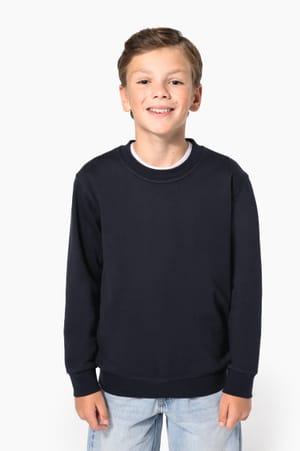 Gerecyclede kindersweater met ronde hals
