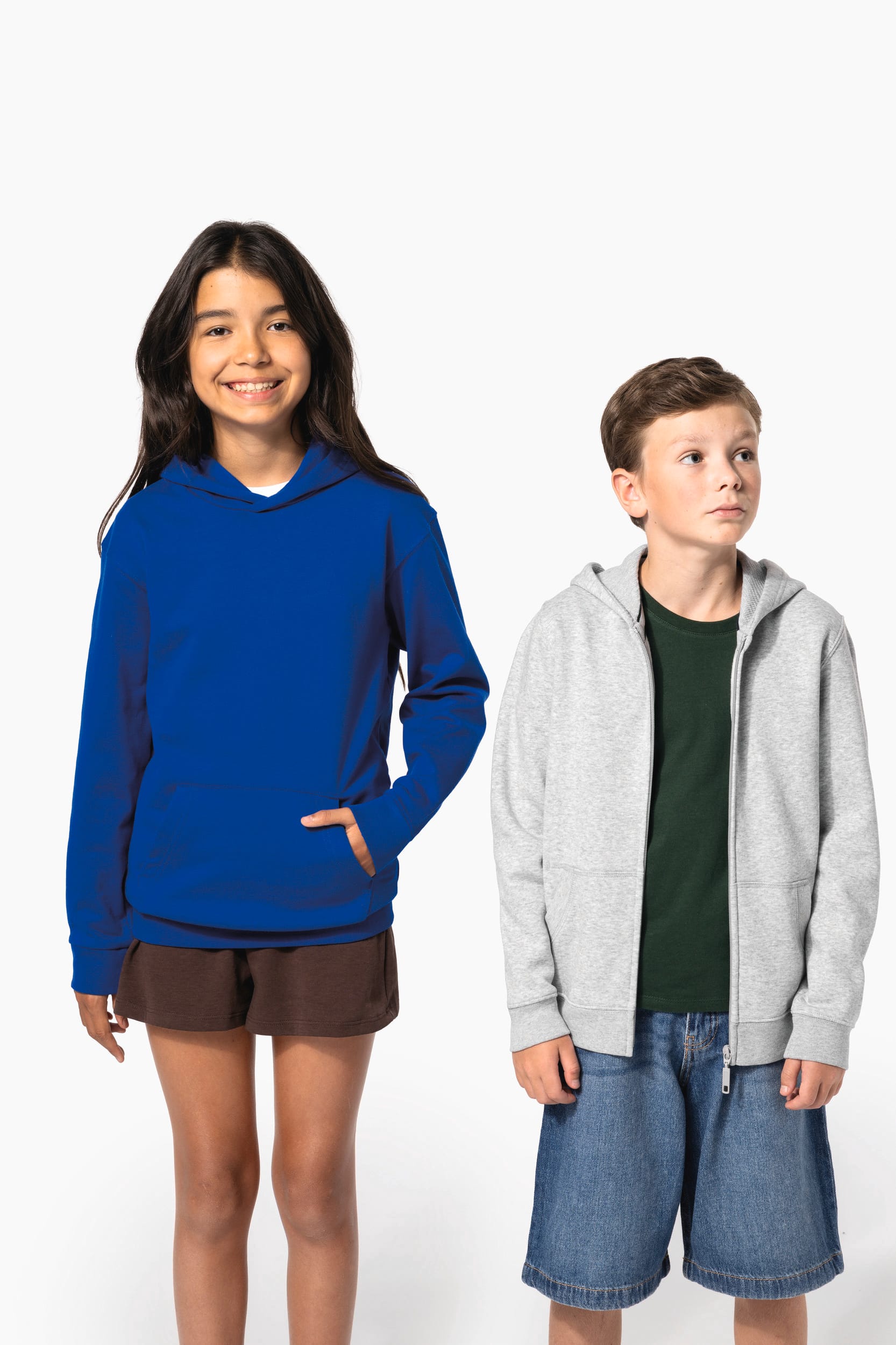 Sweat-shirt recyclé à capuche enfant - Image 13