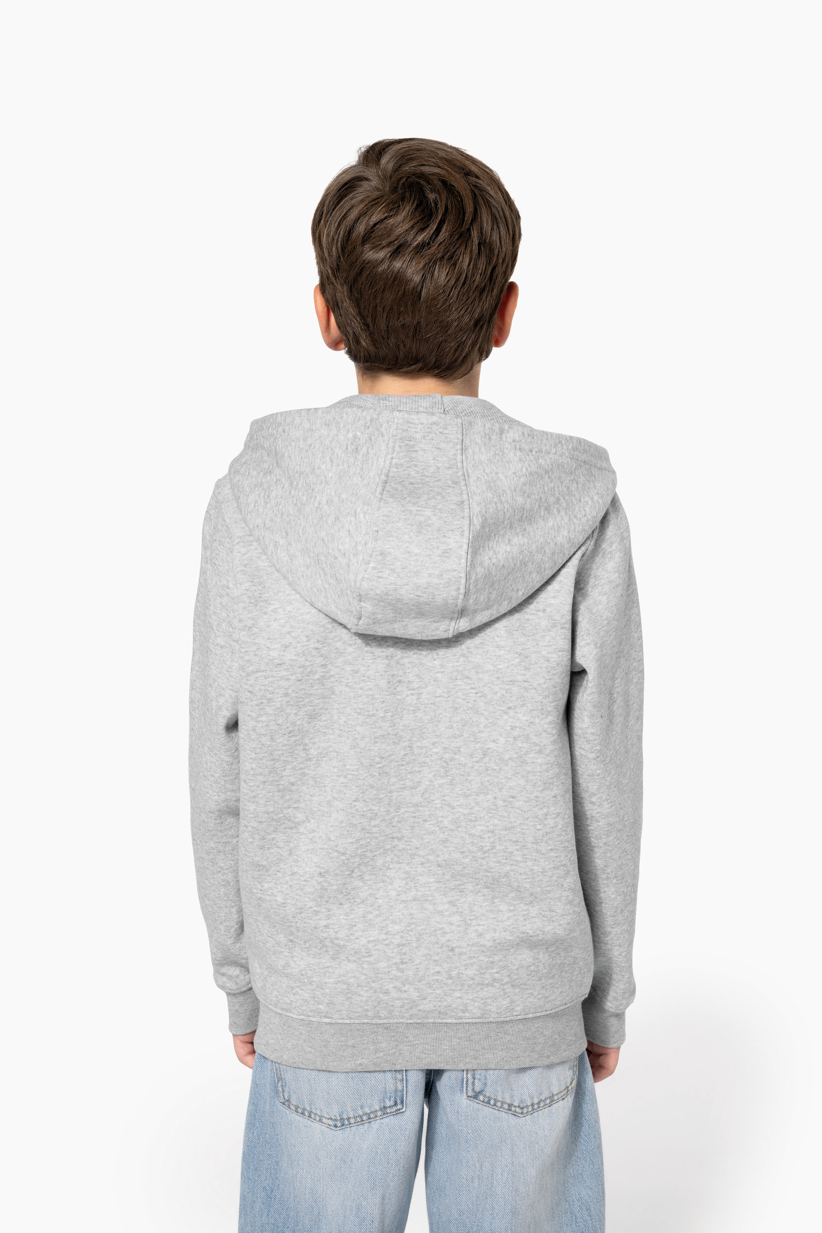 Gerecycled sweatvest met capuchon