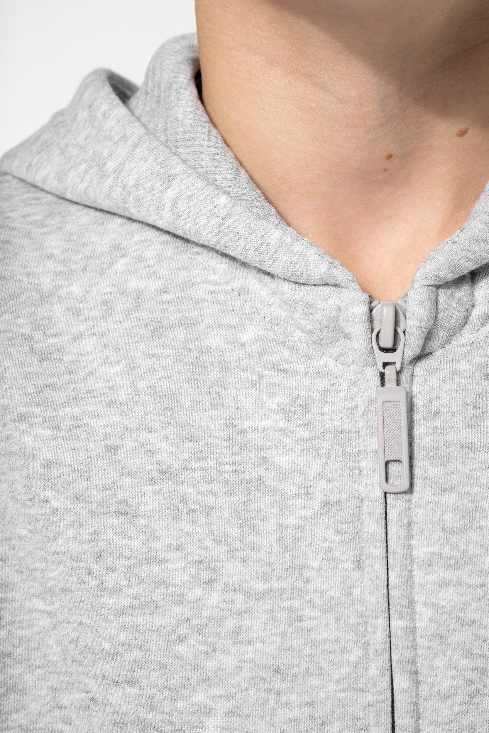 Gerecycled sweatvest met capuchon