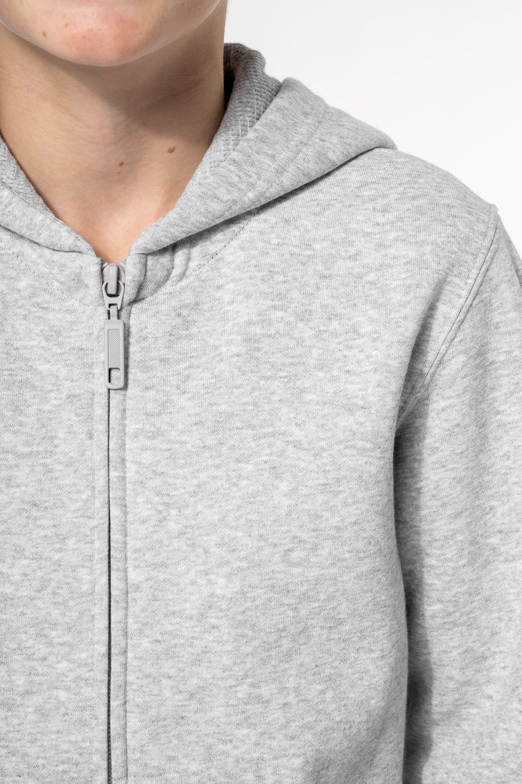 Gerecycled sweatvest met capuchon