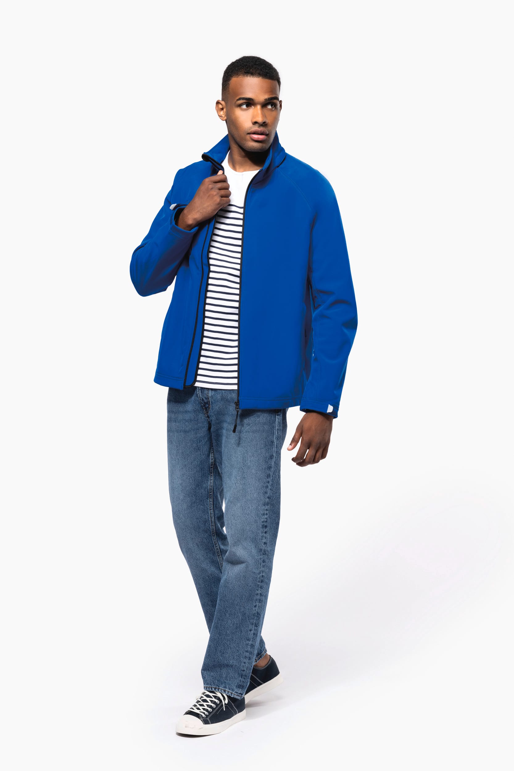 Men's detachable hooded softshell jacket - Kariban
