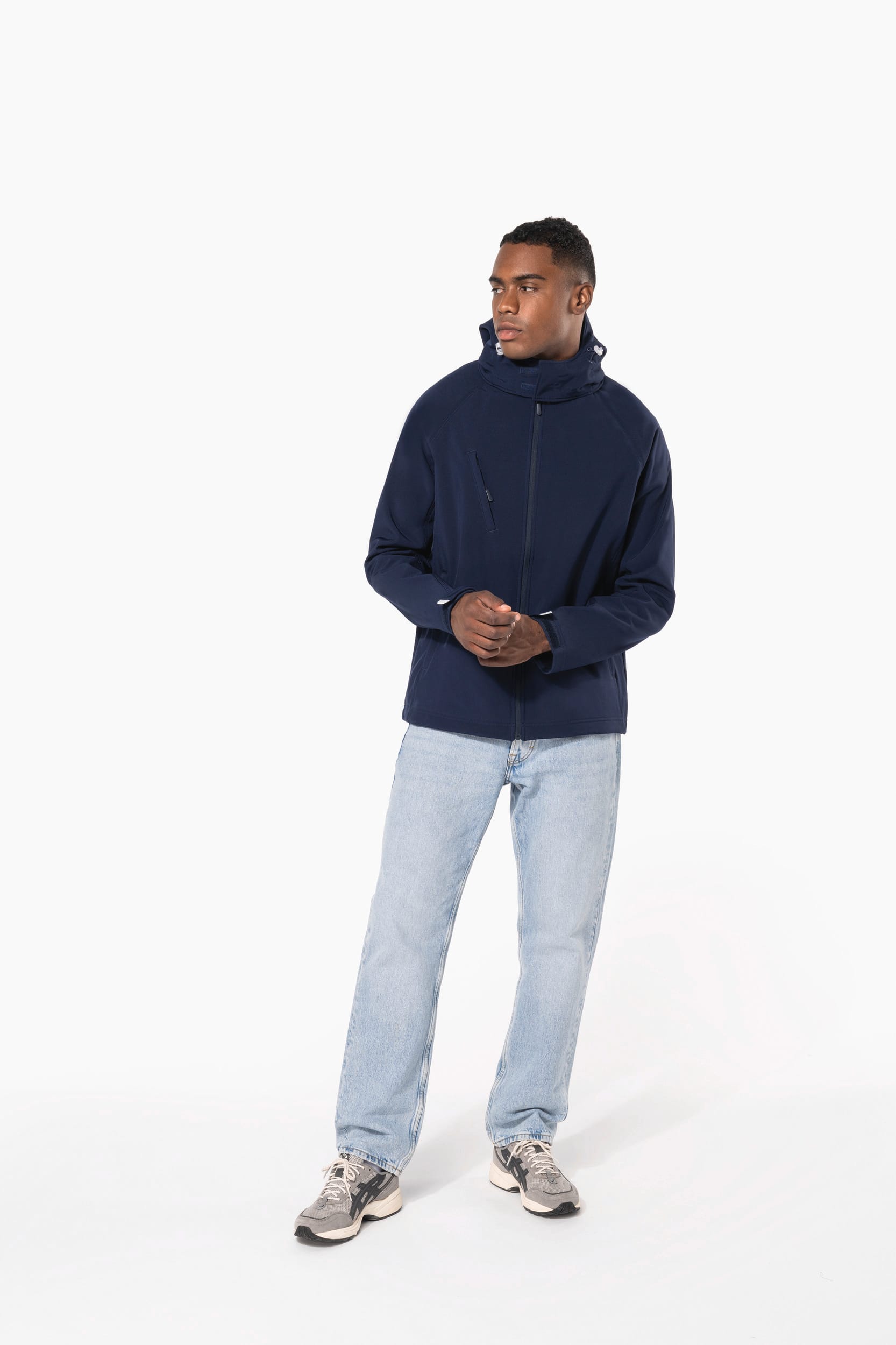 Men's detachable hooded softshell jacket - Kariban
