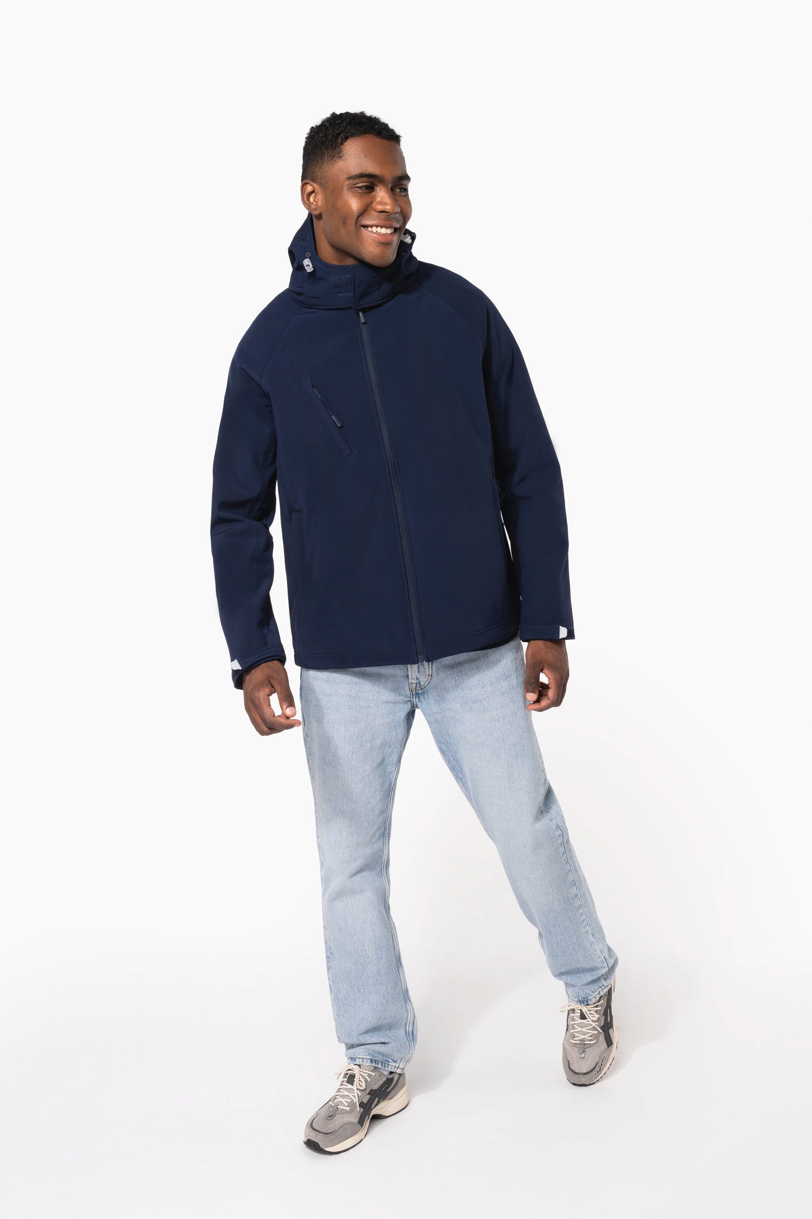 Men's detachable hooded softshell jacket - Kariban