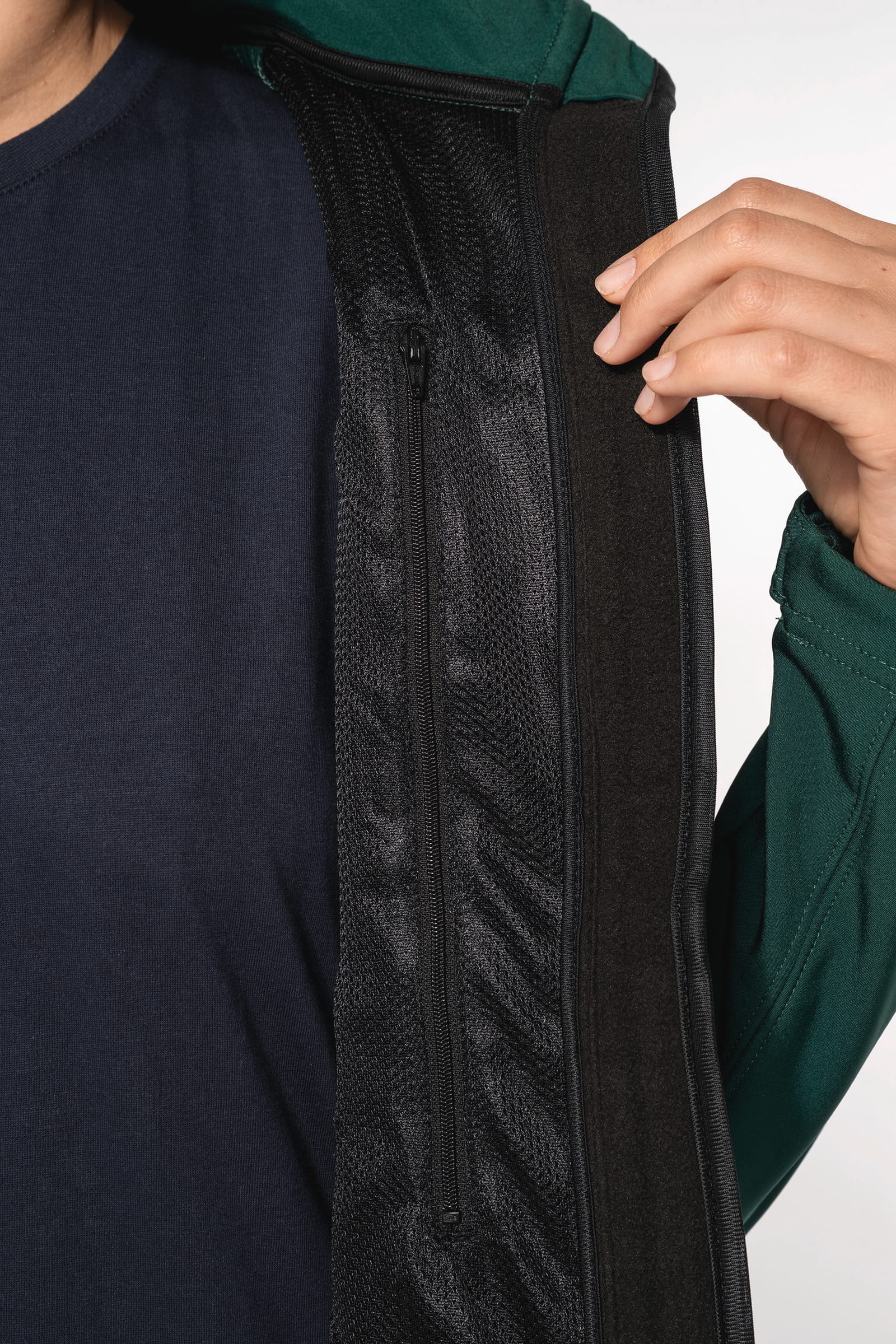Dames softshell jas met afneembare capuchon