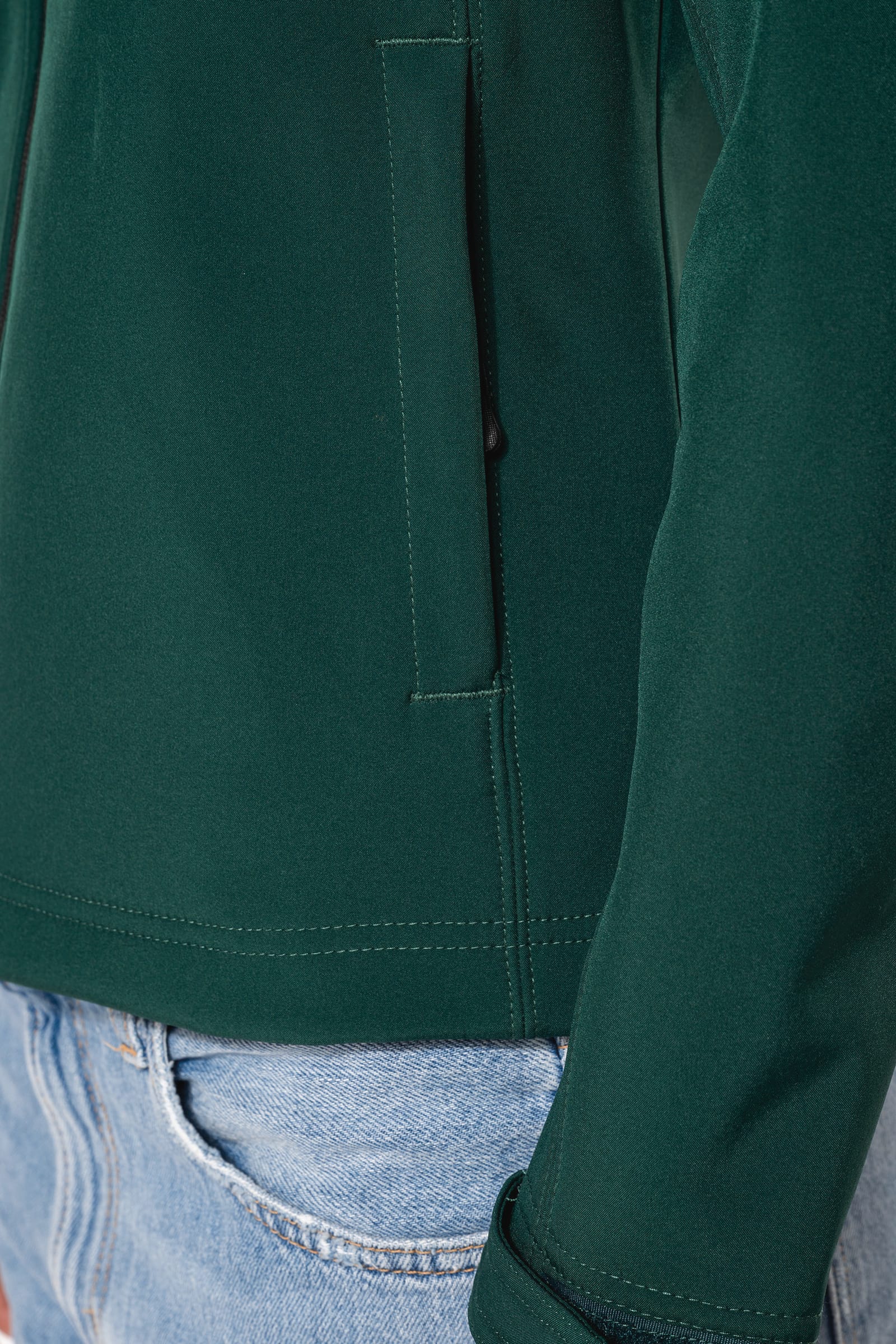Dames softshell jas met afneembare capuchon