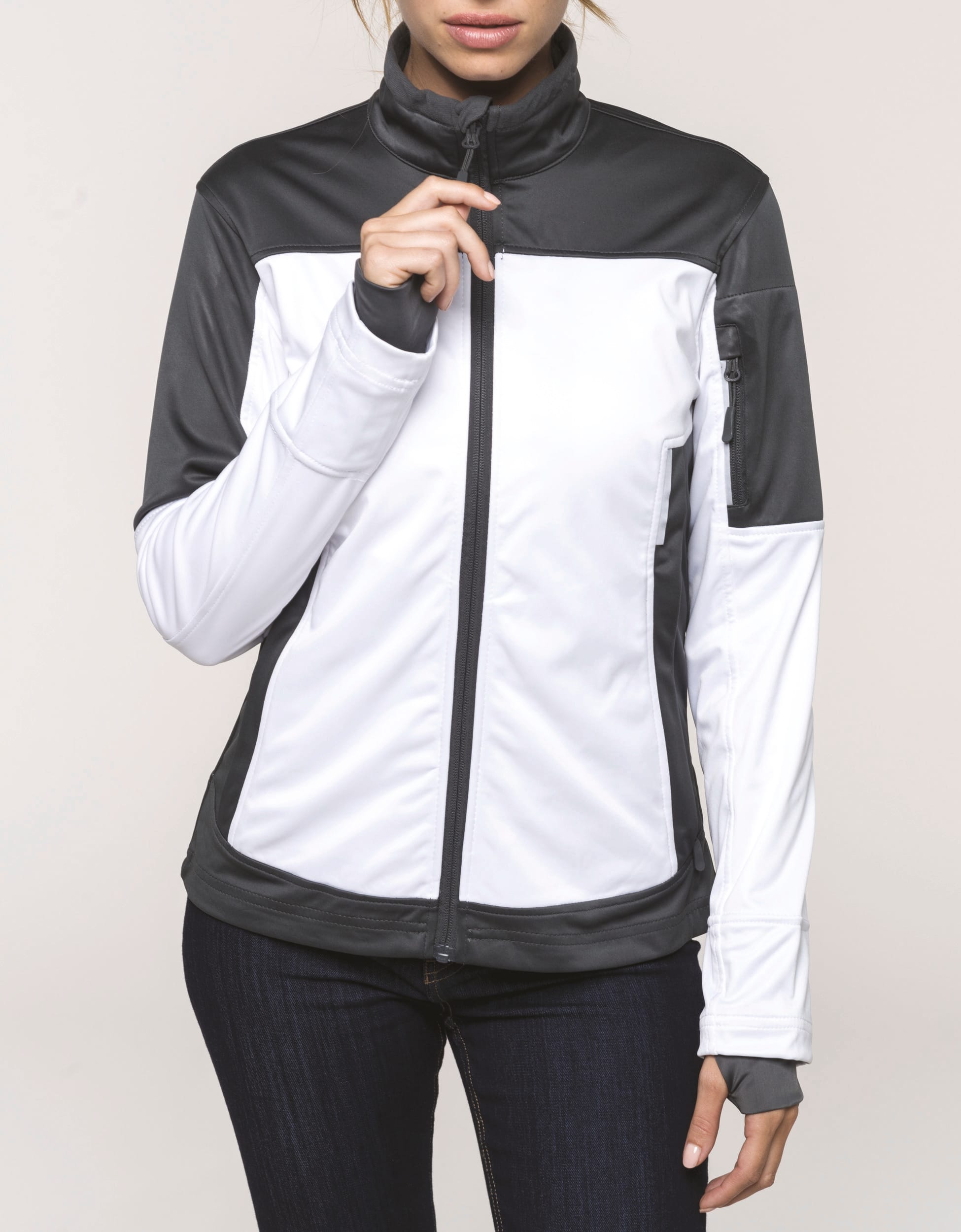 Veste bicolore femme hotsell