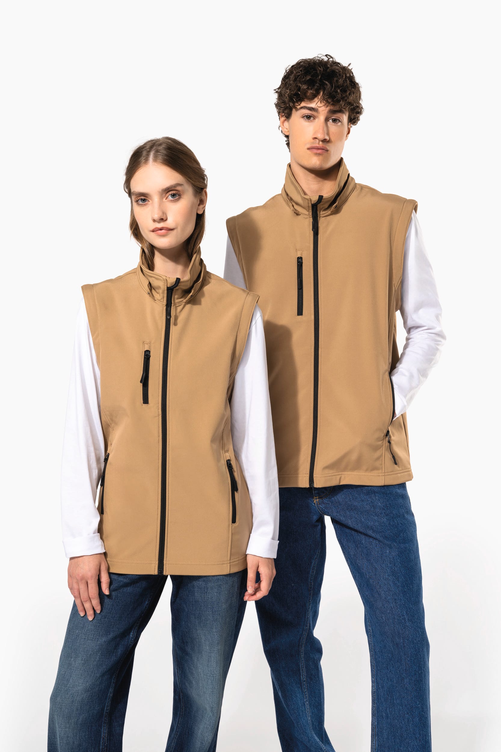 Veste Softshell 3 couches à capuche avec manches amovibles unisexe - Image 2