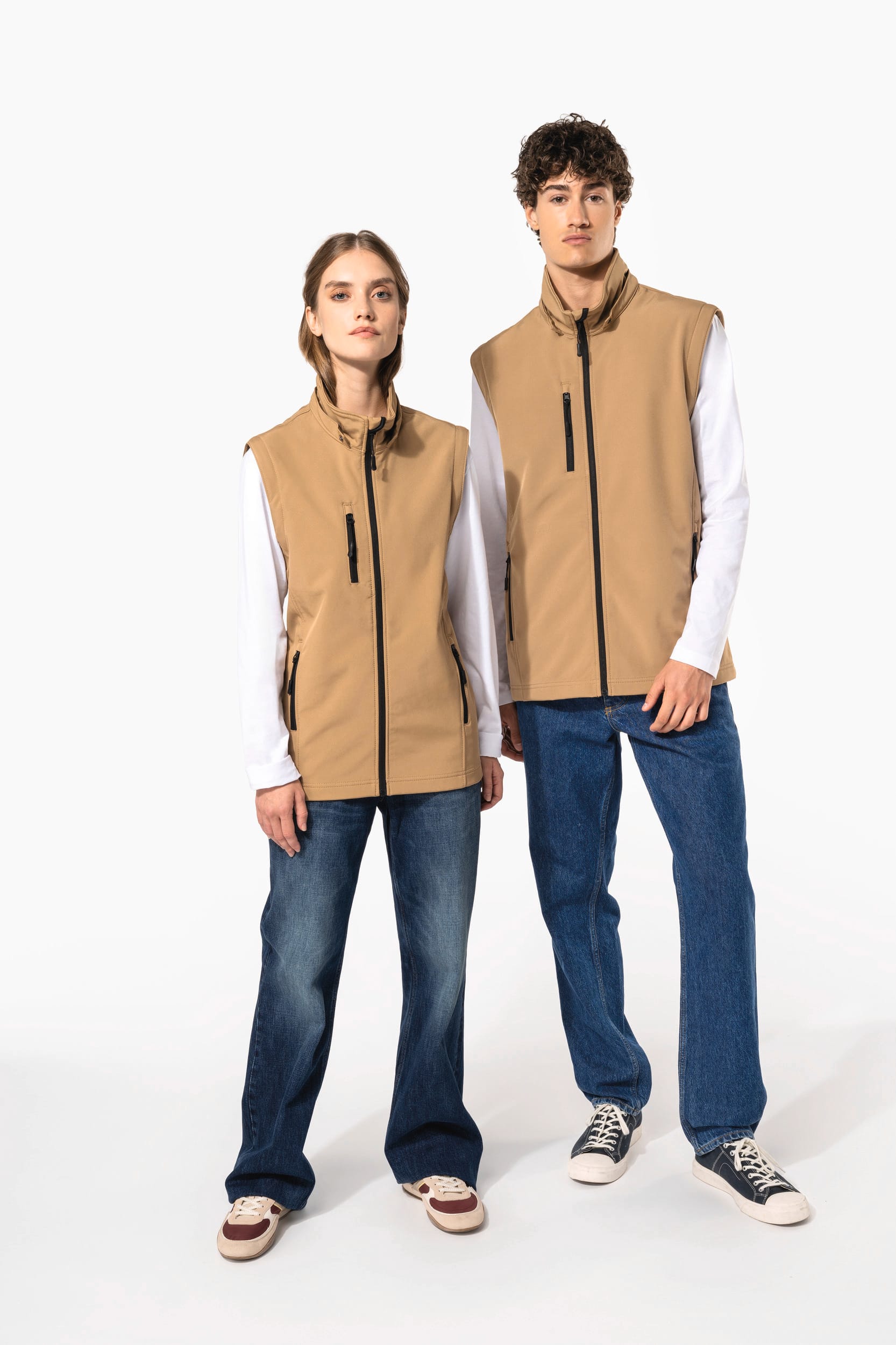 Veste Softshell 3 couches à capuche avec manches amovibles unisexe - Image 8