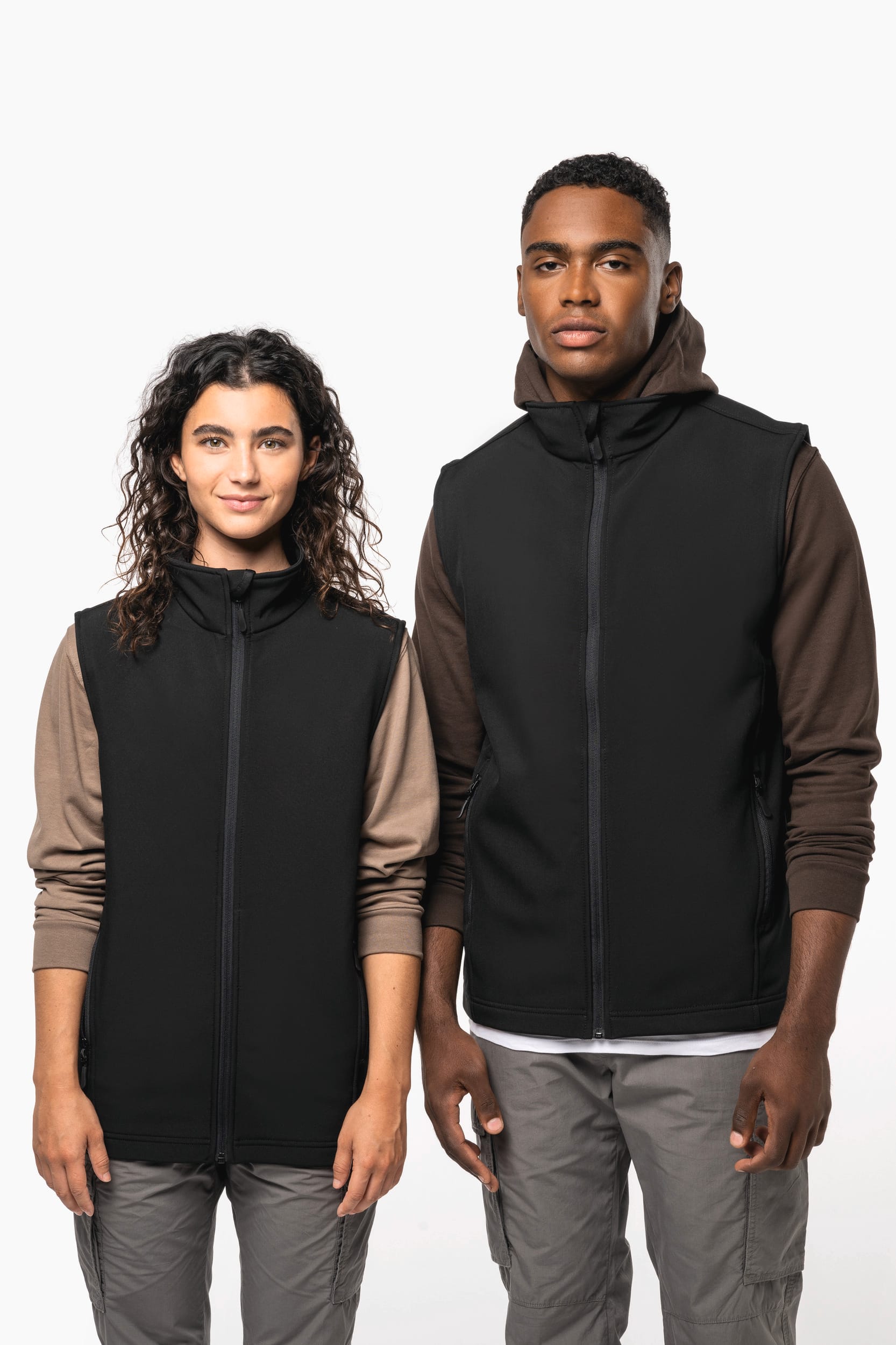 Colete softshell 2 camadas eco-responsável unissexo