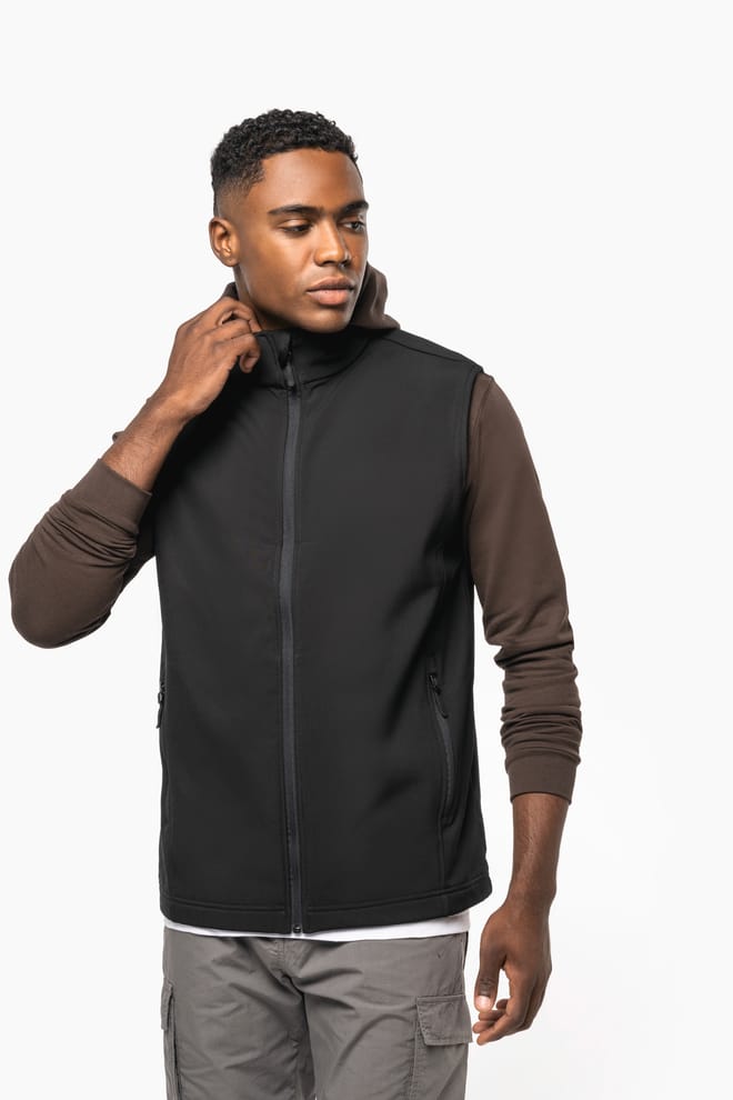 Unisex eco-friendly 2-layer softshell bodywarmer