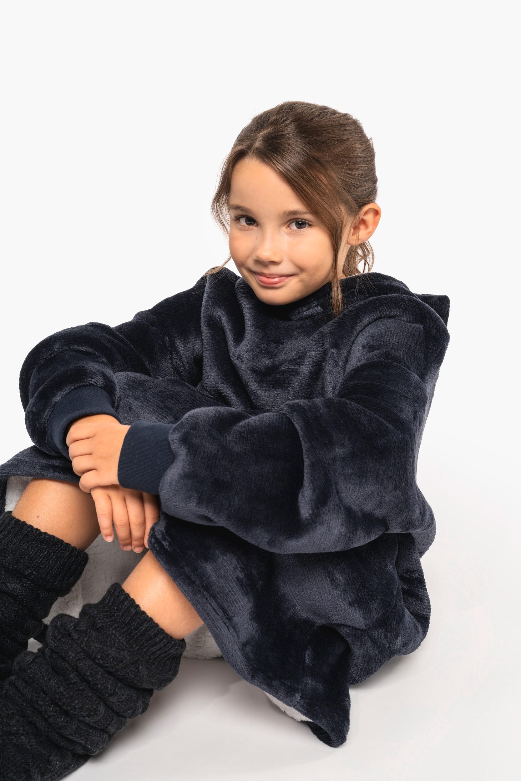 Poncho tipo manta infantil