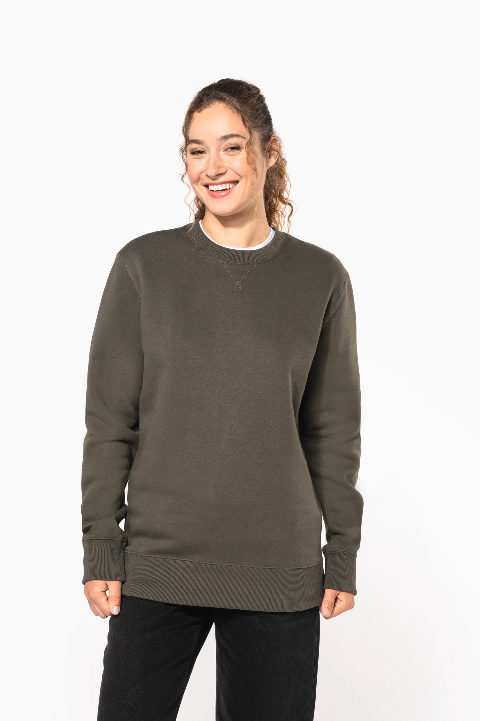 Sweat-shirt col rond unisexe - Image 7