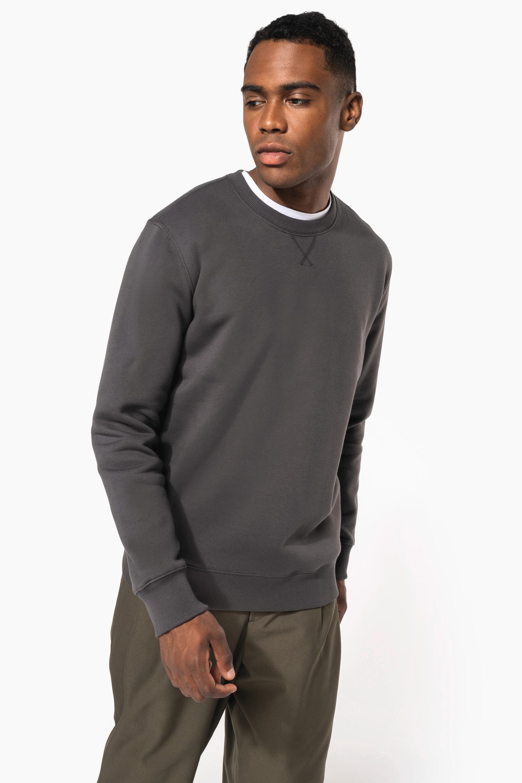 Sweat-shirt col rond unisexe - Image 2